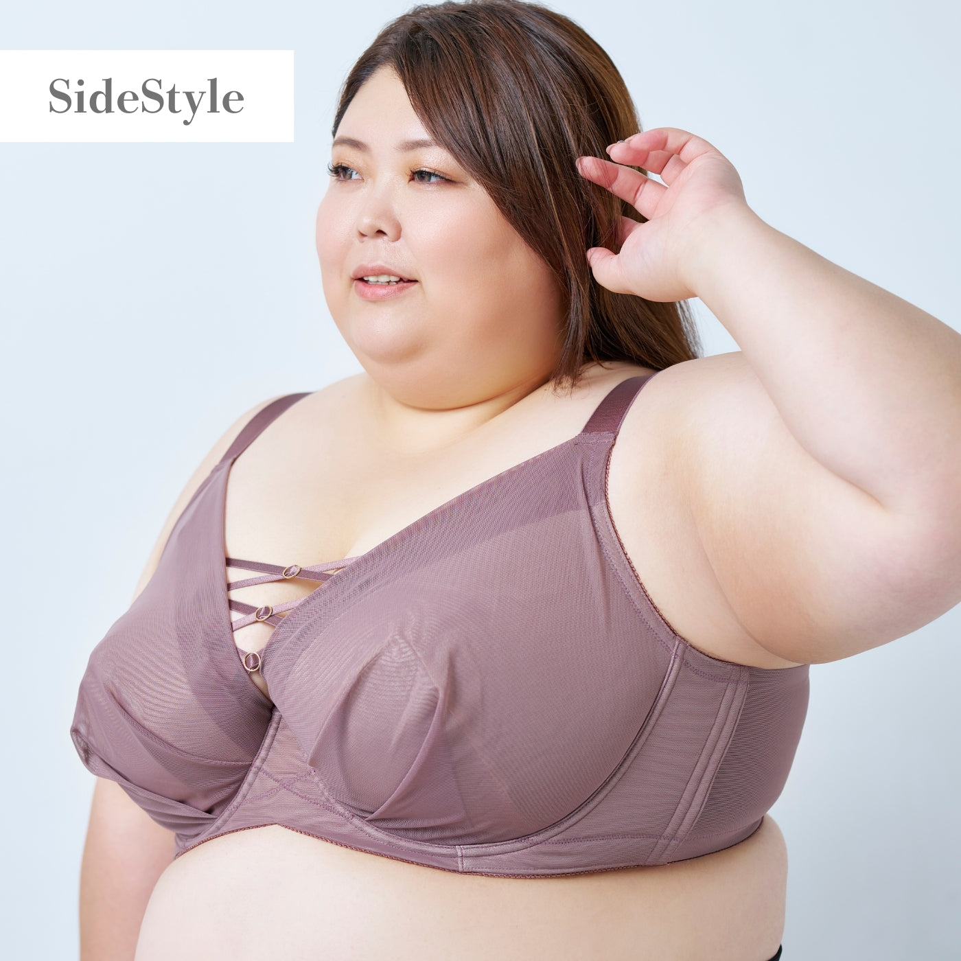 ≪Winter Sale 10%OFF≫【D90〜L140】美胸キーパーグランリフト深め3/4カップブラ(トープ)_90603-57