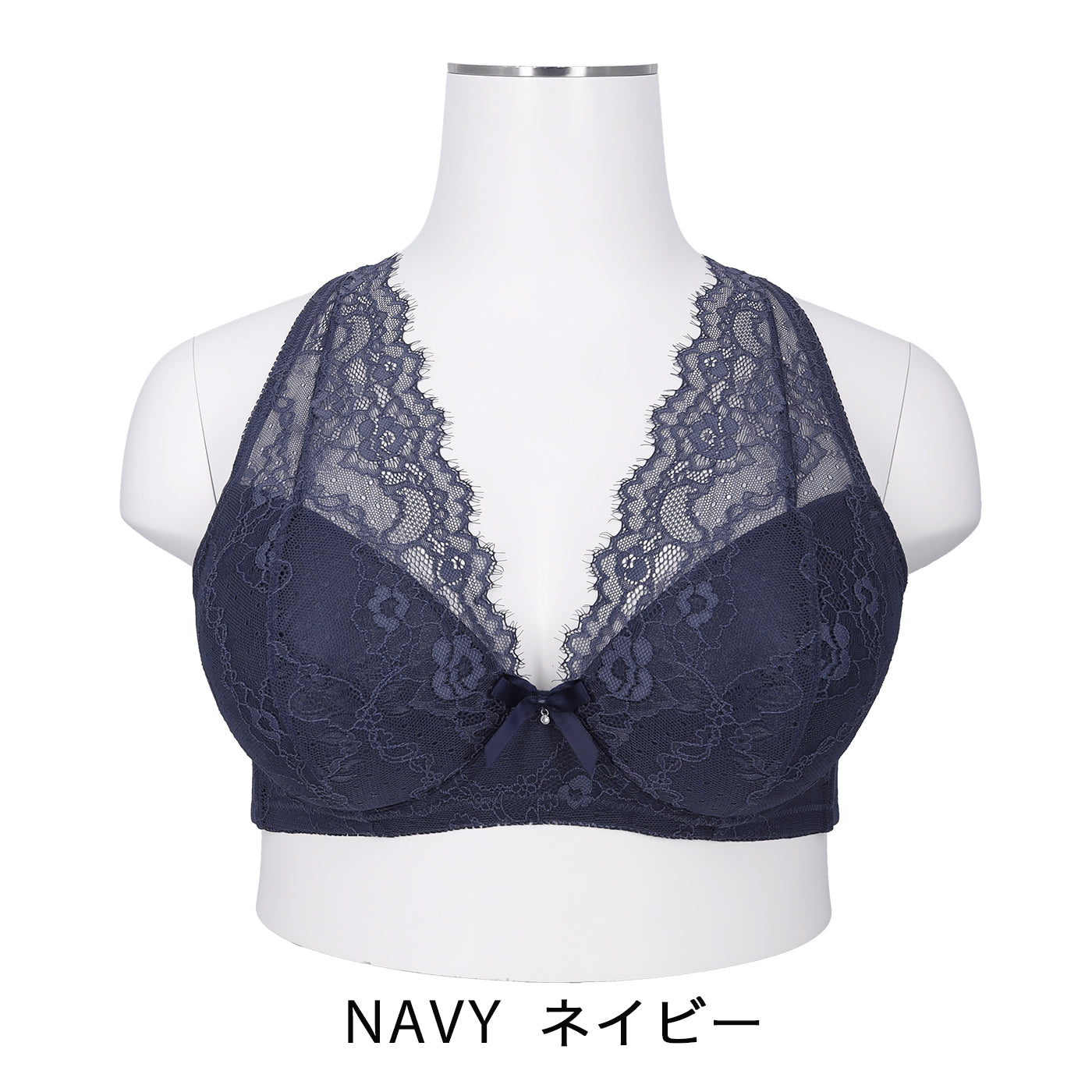 【B80〜H105】しっかりホールド・美胸キーパーフルカップブラ(ネイビー)_90117-36