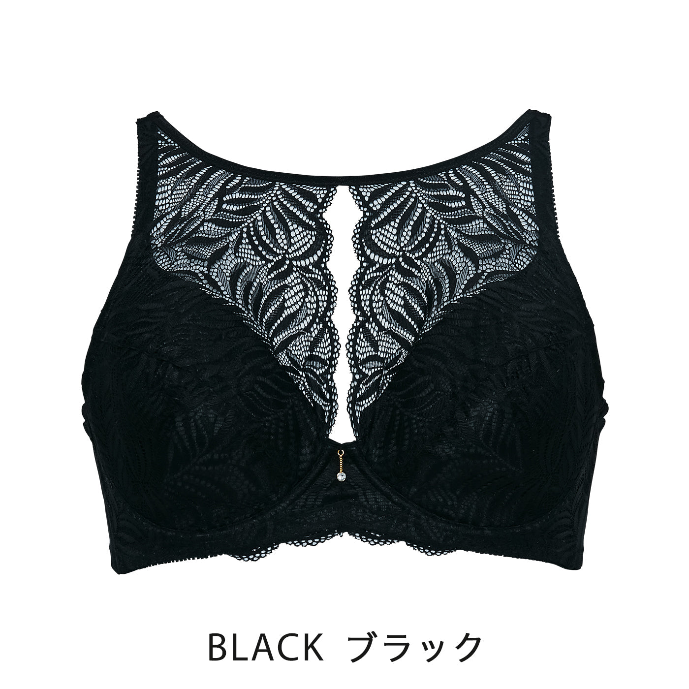 【B80~H105】しっかりホールド・美胸キーパー3/4カップブラ(ハイカバレッジタイプ)(ブラック)_90314-51