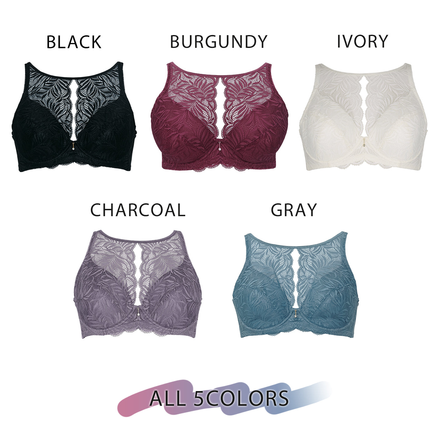 【B80~H105】しっかりホールド・美胸キーパー3/4カップブラ(ハイカバレッジタイプ)(アイボリー)_90314-44