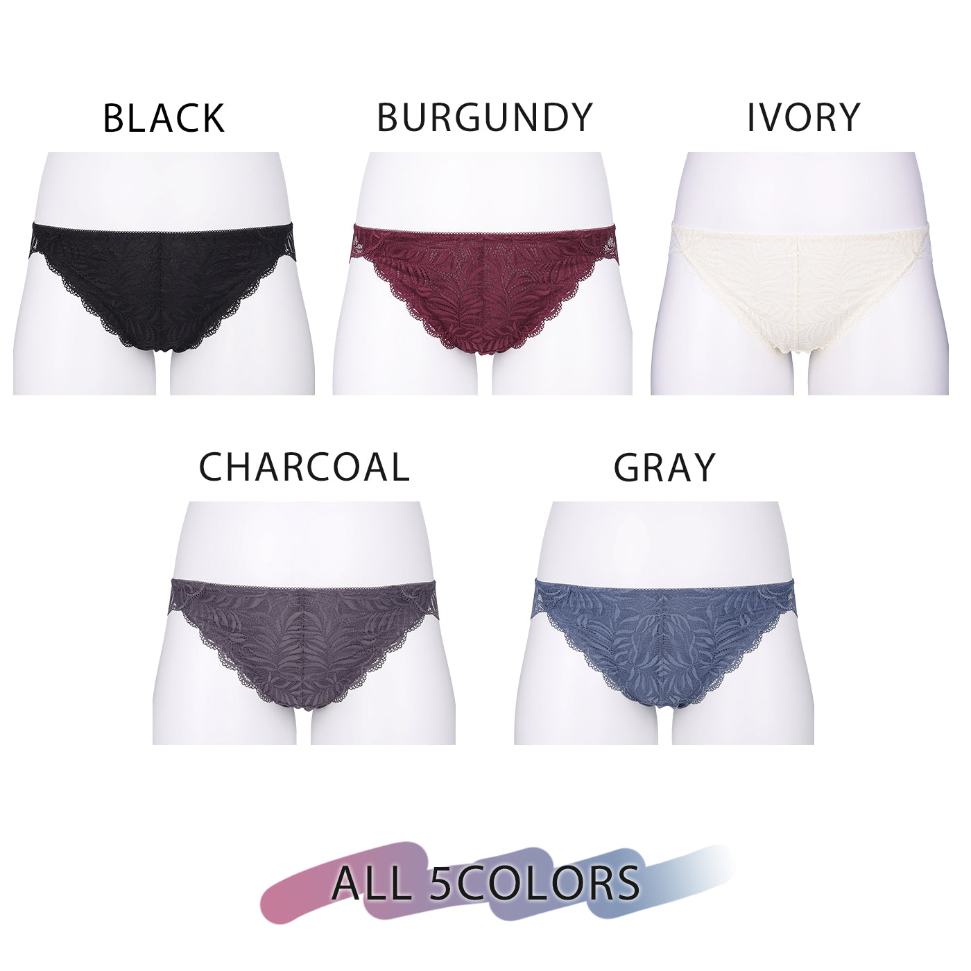 【LL~10L】しっかりホールド・美胸キーパー(ハイカバレッジタイプ)ペアショーツ(グレー)_90315-48