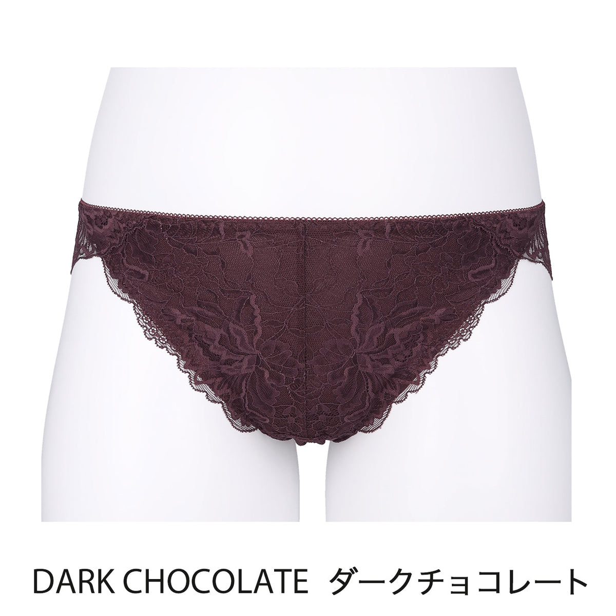 【LL〜10L】しっかりホールド・美胸キーパーペアショーツ(ダークチョコレート)_90407-57