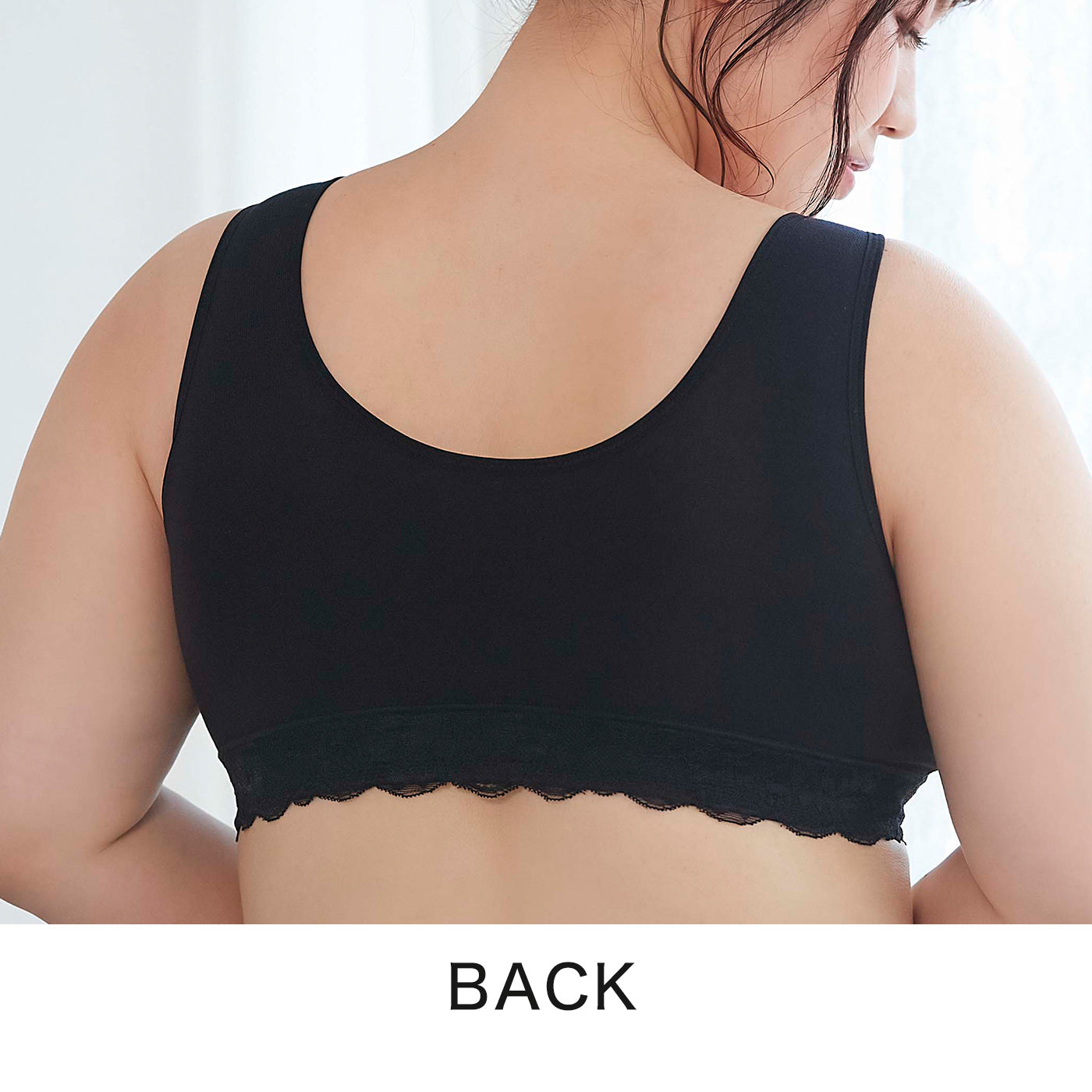 【LL~5L】Relaxina bra ノンワイヤー ブラジャー(くすみラベンダー)_90424-40