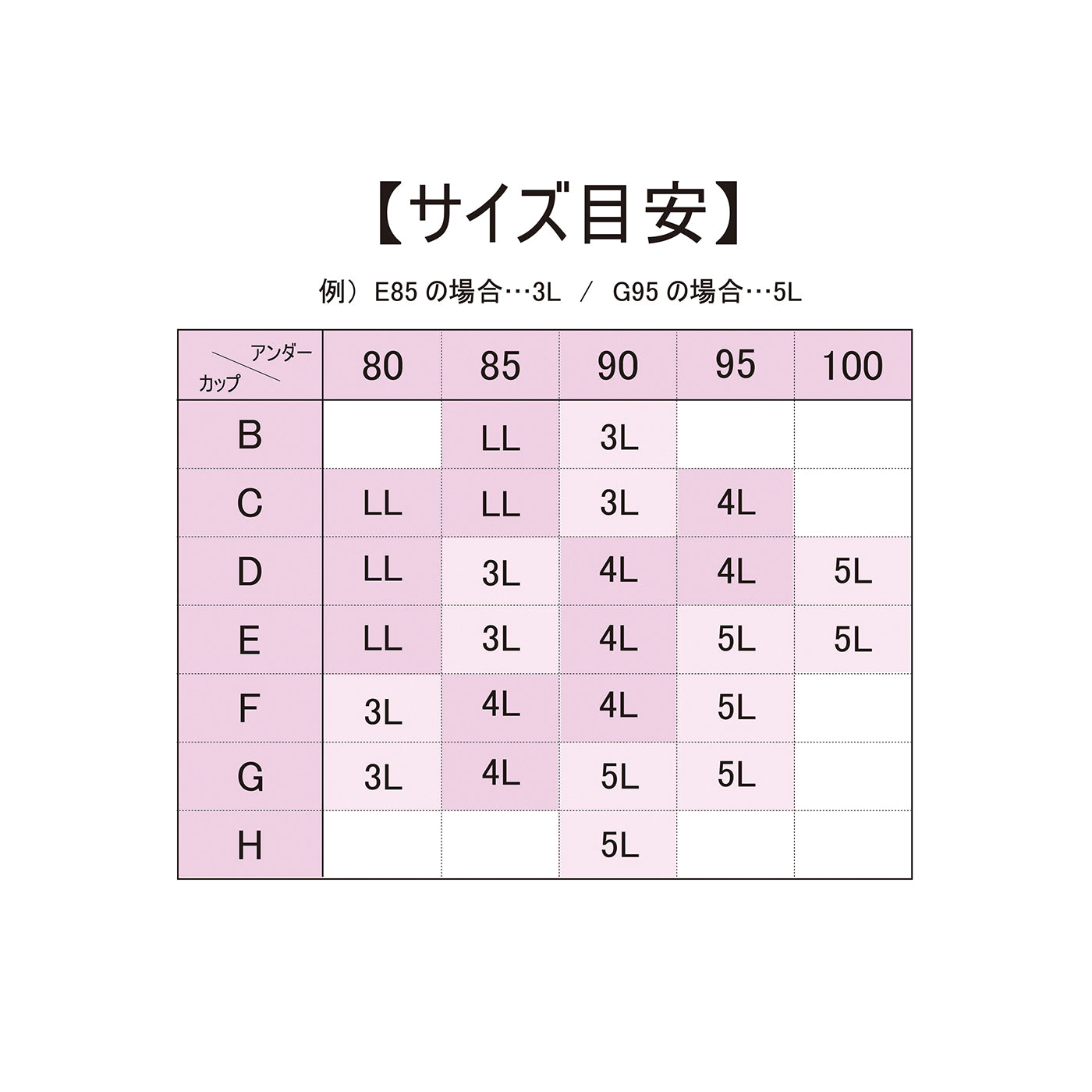 【LL~5L】Relaxina bra ノンワイヤー ブラジャー(ブラック)_90424-51