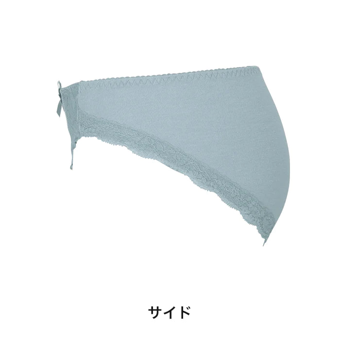 【LL〜5L】Relaxina braペアショーツ(くすみラベンダー)_90425-40