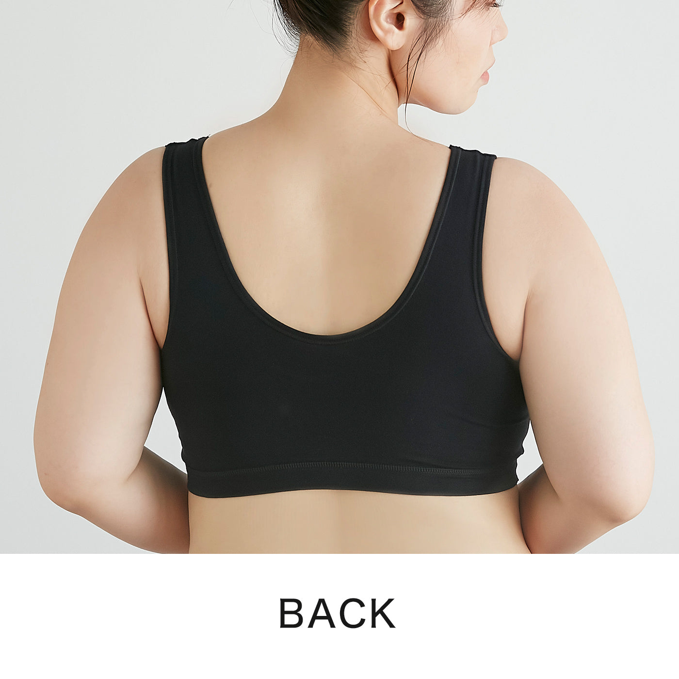 【3L~10L】ハーフトップブラ・おやすみ用シアバター加工(ネイビー)_90430-36