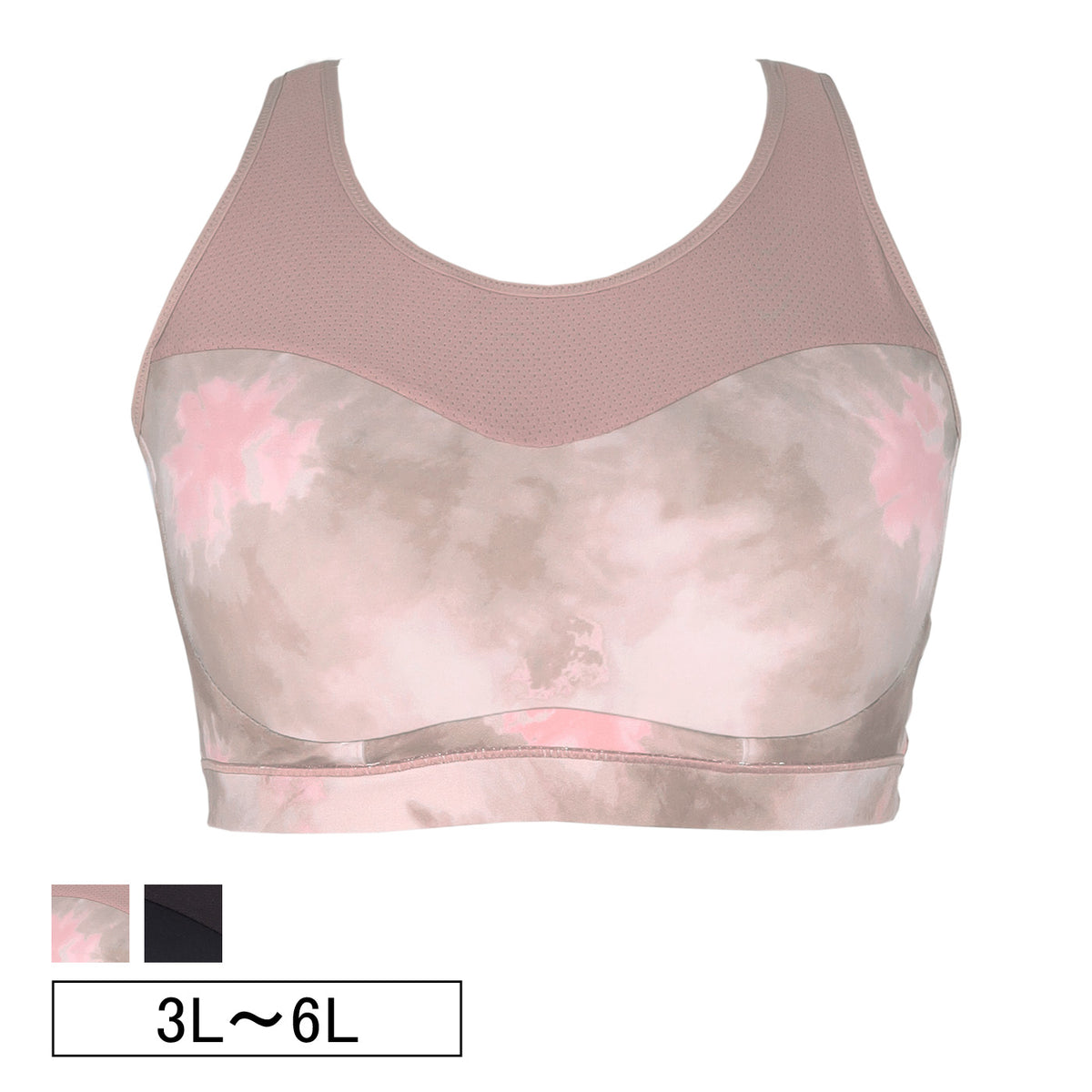 【3L〜6L/吸水速乾・抗菌防臭加工】lafarfa× 揺れおさえブラ_90438