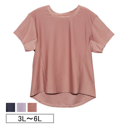 【3L〜6L/吸水速乾・抗菌防臭加工】lafarfa×スポーツアクティブトップス_90441