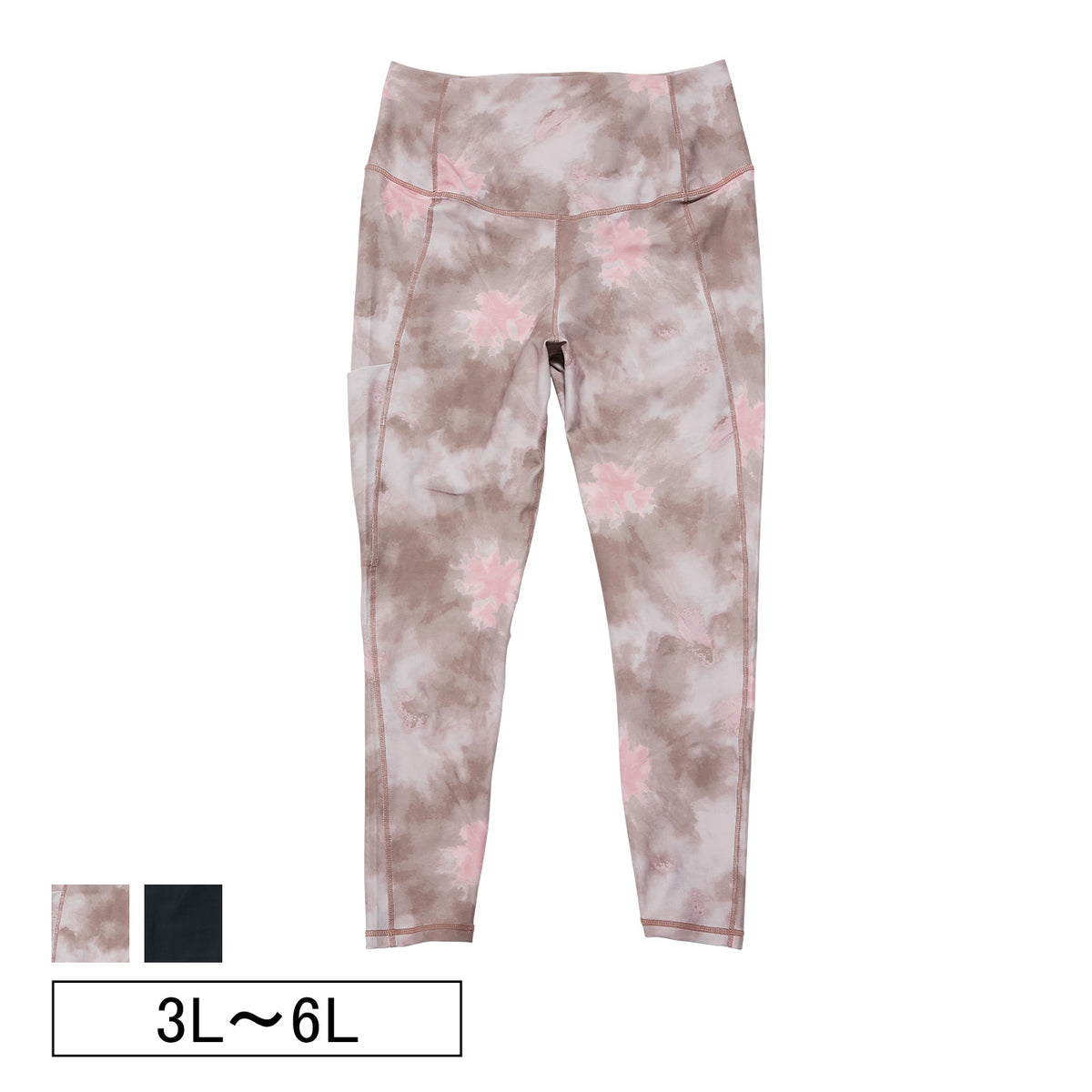 【3L~6L/吸水速乾・抗菌防臭加工】lafarfa×スポーツレギンス_90444