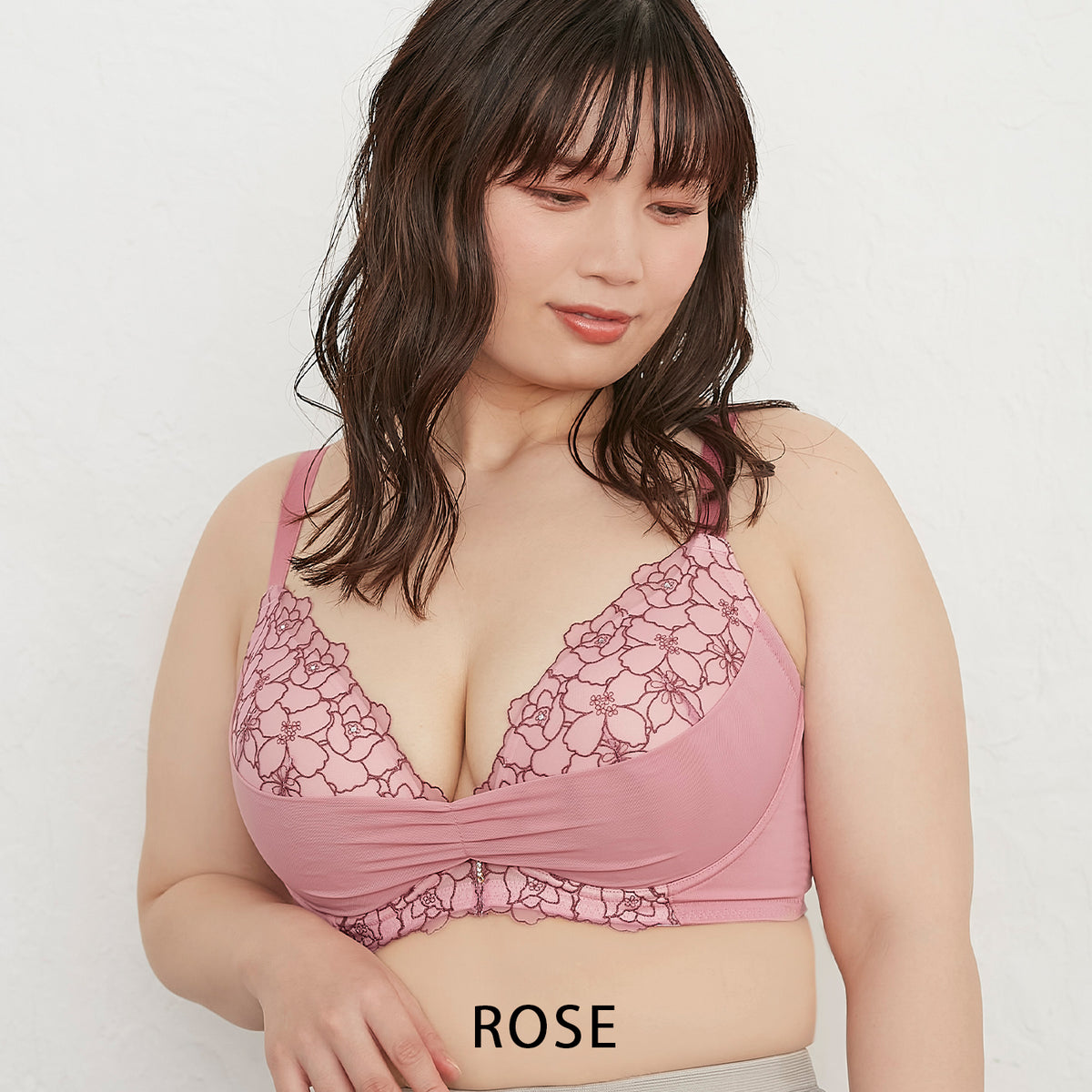 【D90〜G95】デコルリッチブラ(ローズ)_90454-41