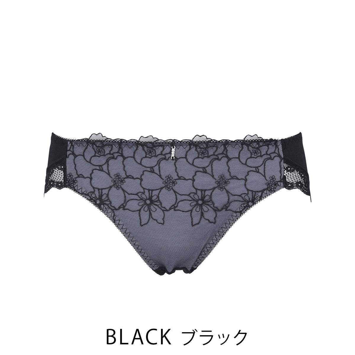 【LL〜5L】デコルリッチブラペアショーツ(ブラック)_90455-51