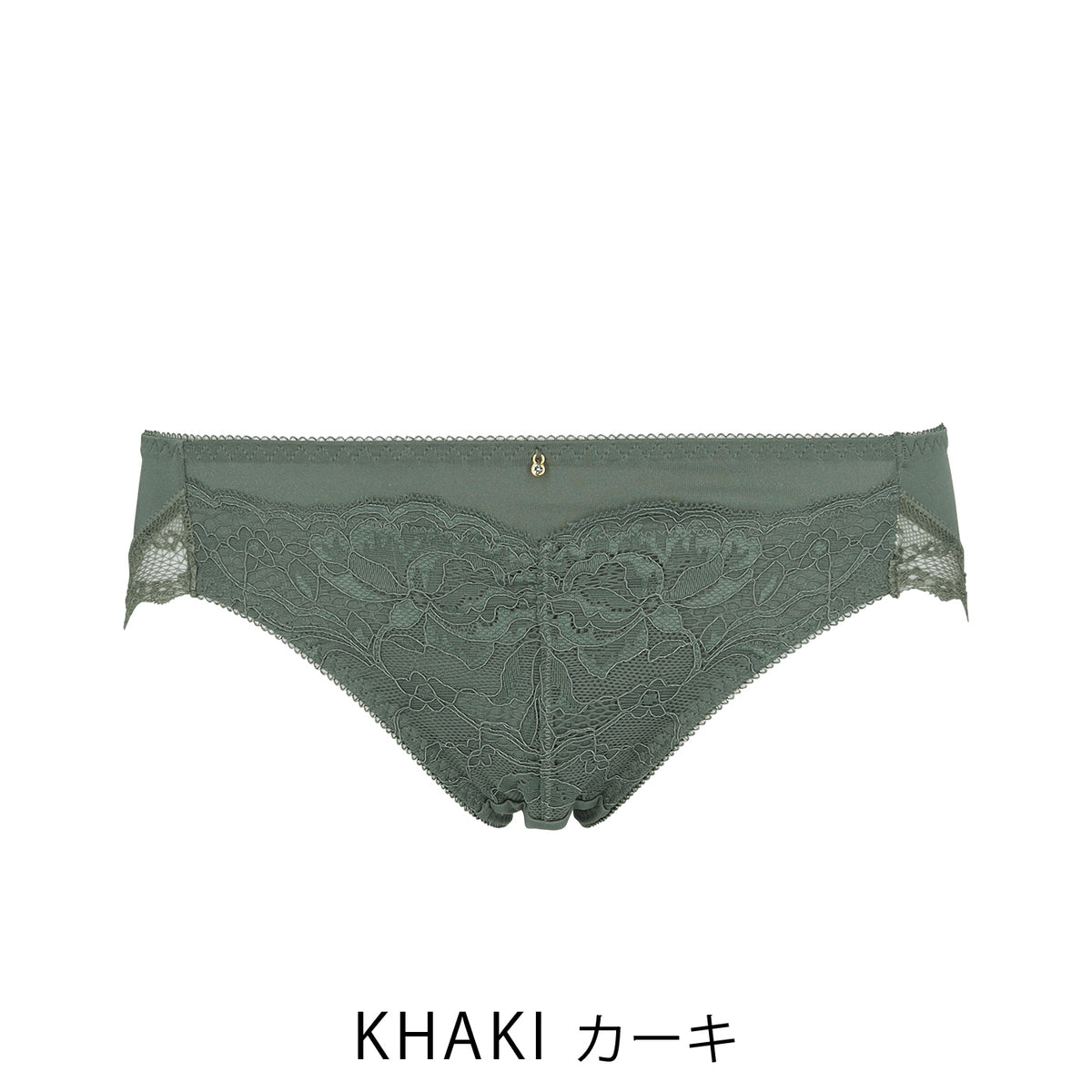 【LL〜5L】デコルリッチブラペアショーツ(カーキ)_90457-23