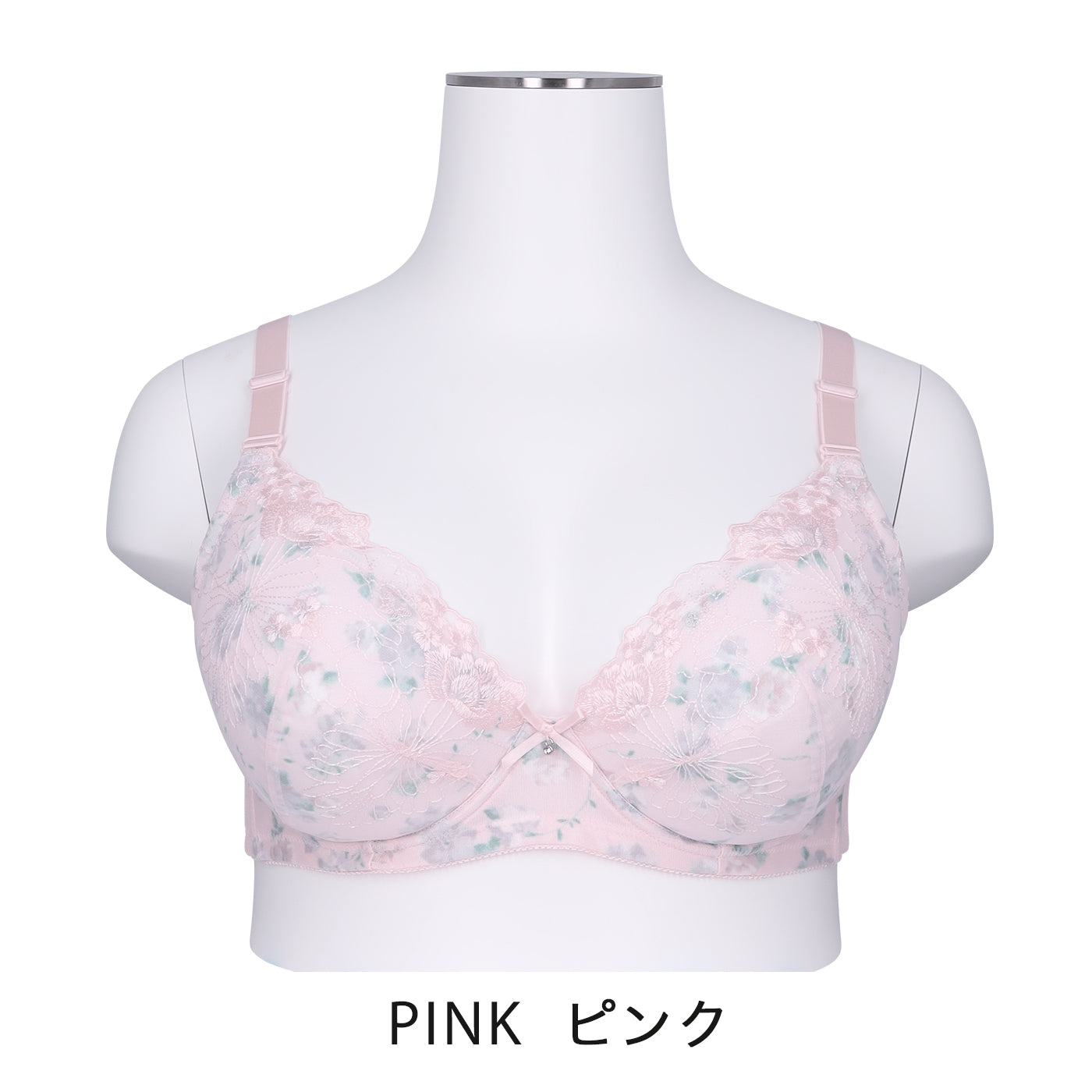 【B80~H105】しっかりホールド・美胸キーパー3/4カップブラ(ピンク)_90477-42