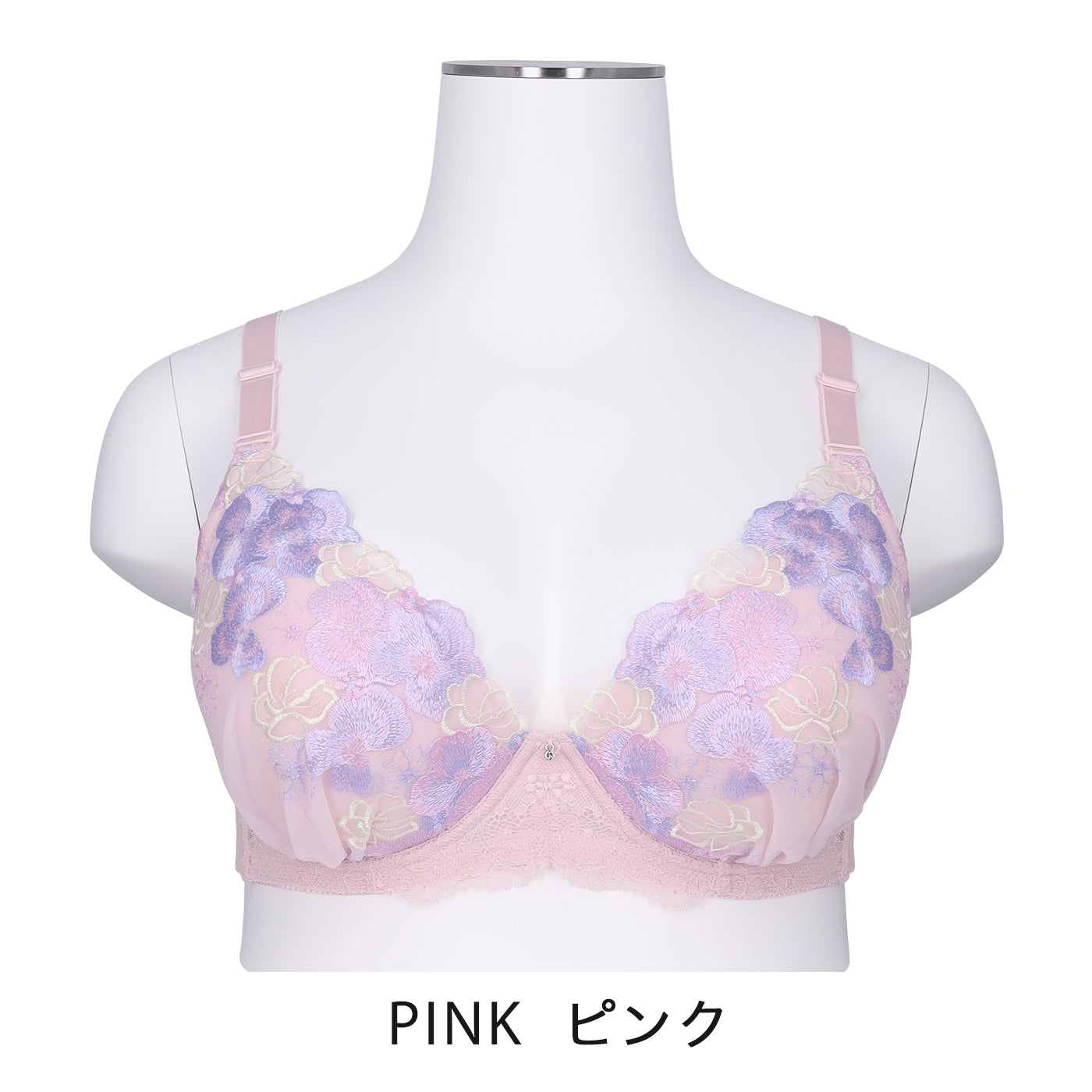 【B80~H105】しっかりホールド・美胸キーパー3/4カップブラ(ピンク)_90479-42