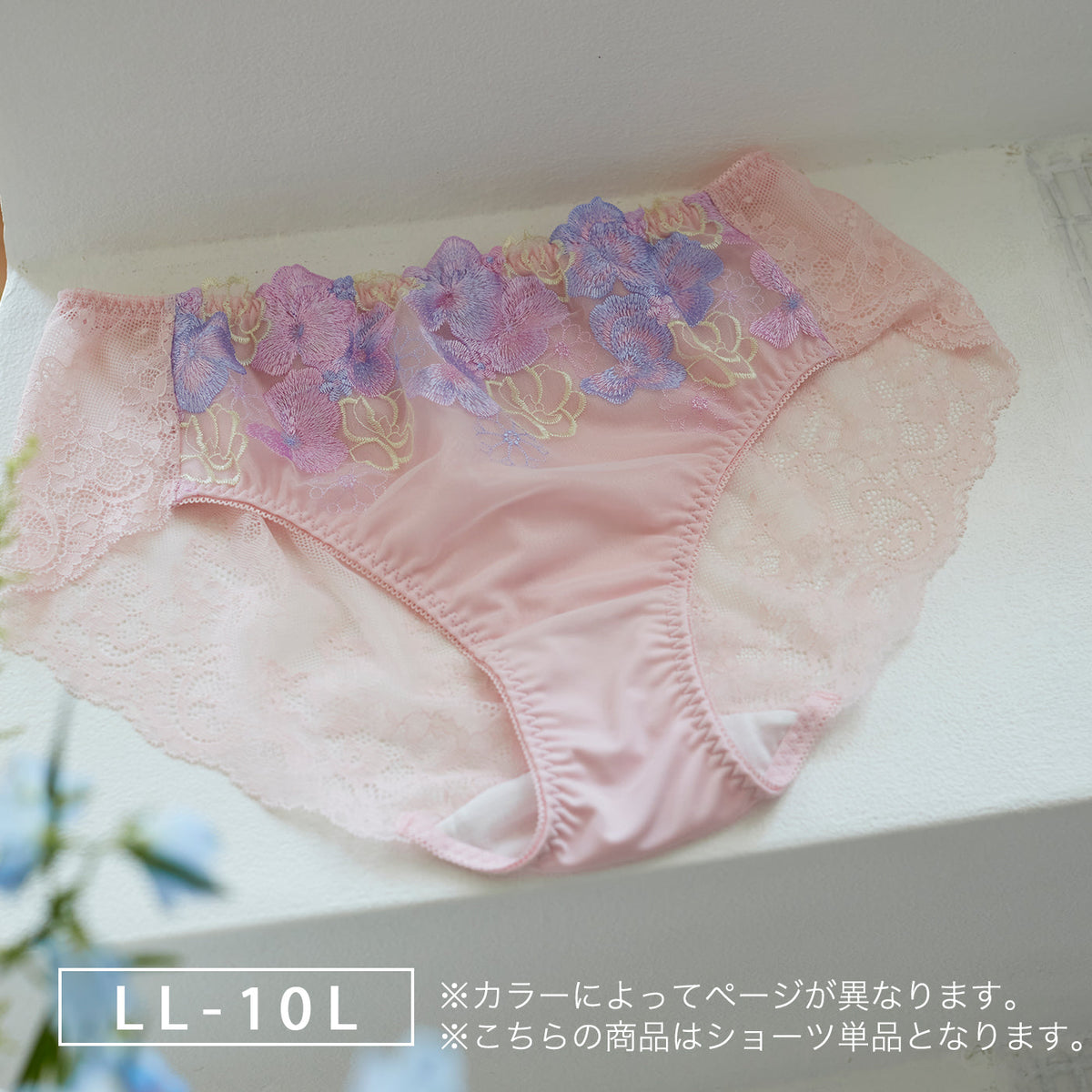 【LL~10L】しっかりホールド・美胸キーパーペアショーツ(ピンク)_90480-42