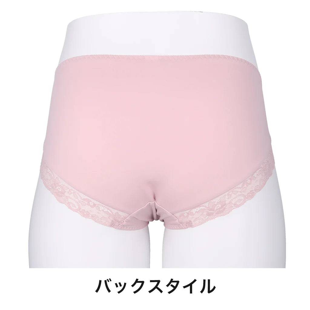 【3L~5L】スマートラインブラペアショーツ(ピンク)_90495-42