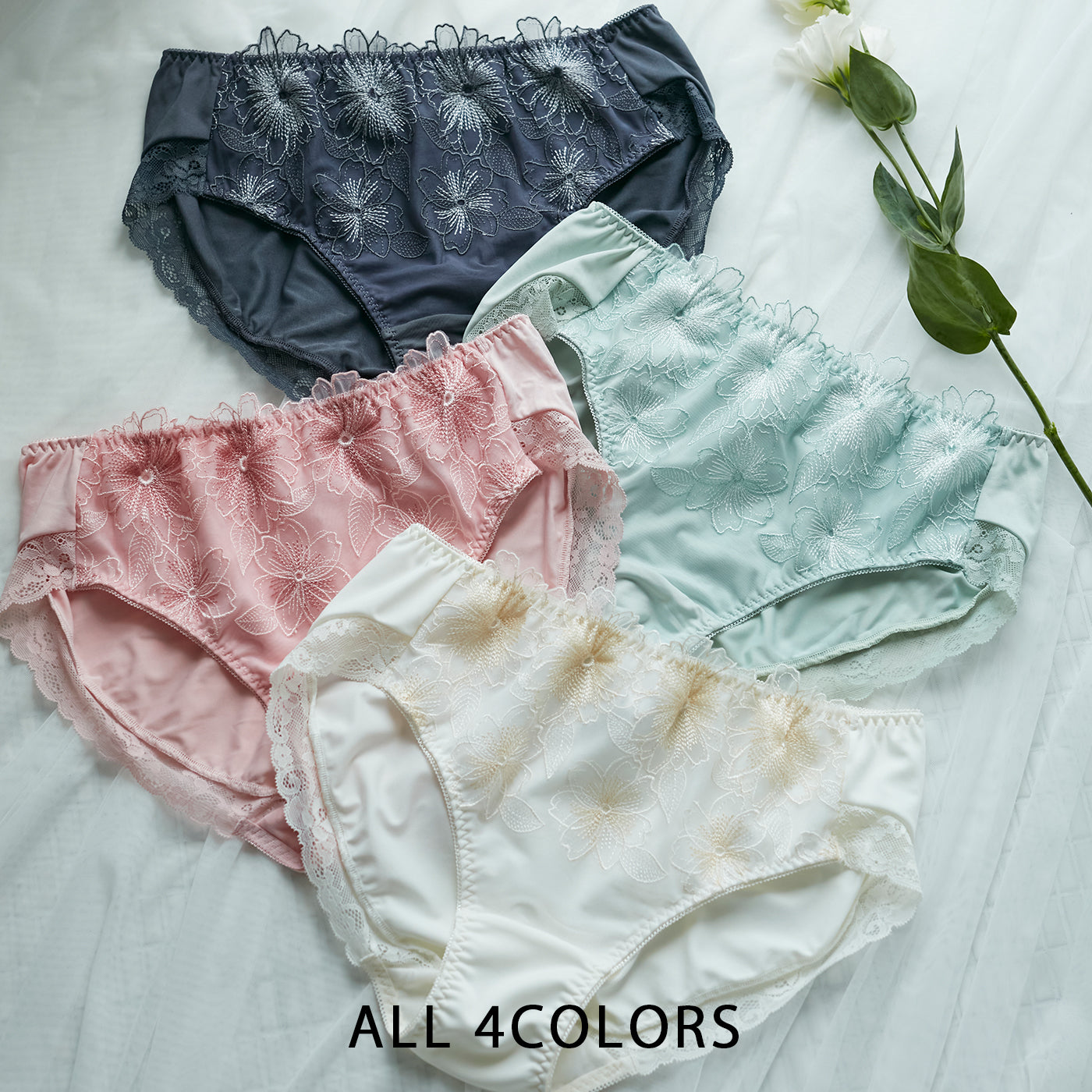 【3L~5L】スマートラインブラペアショーツ(ピンク)_90495-42