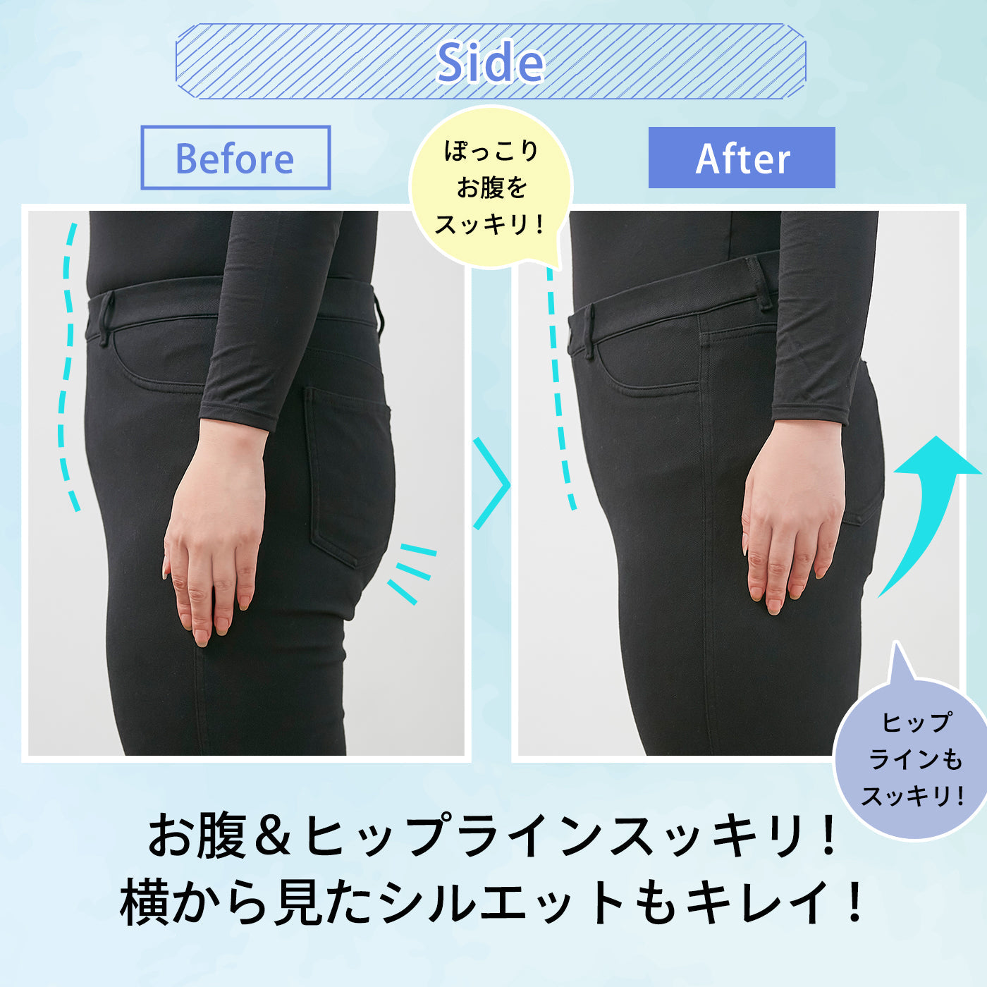 【3L~5L】超ハイウエストロングガードルショーツ(ベージュ)_90502-54