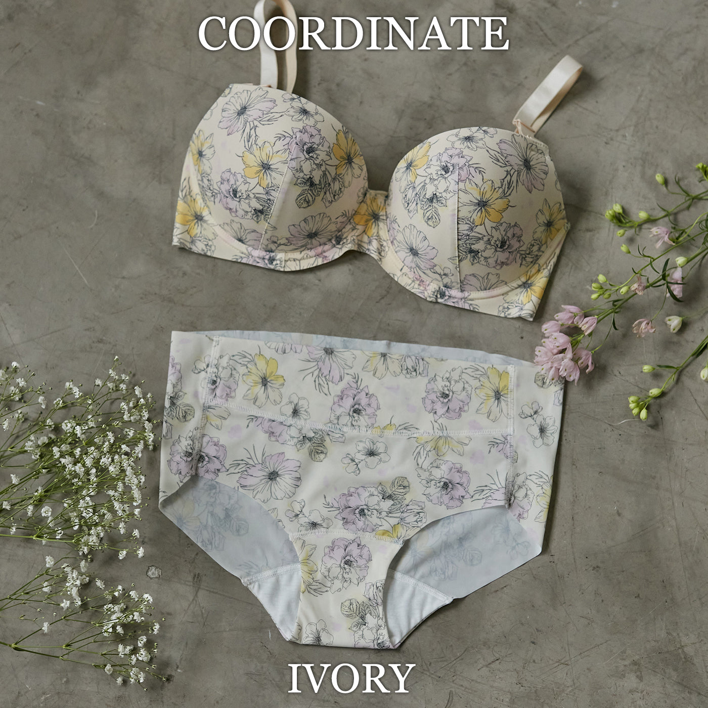 【E85〜G95】つるんとワイヤー入りモールドブラ(アイボリー)_90510-44