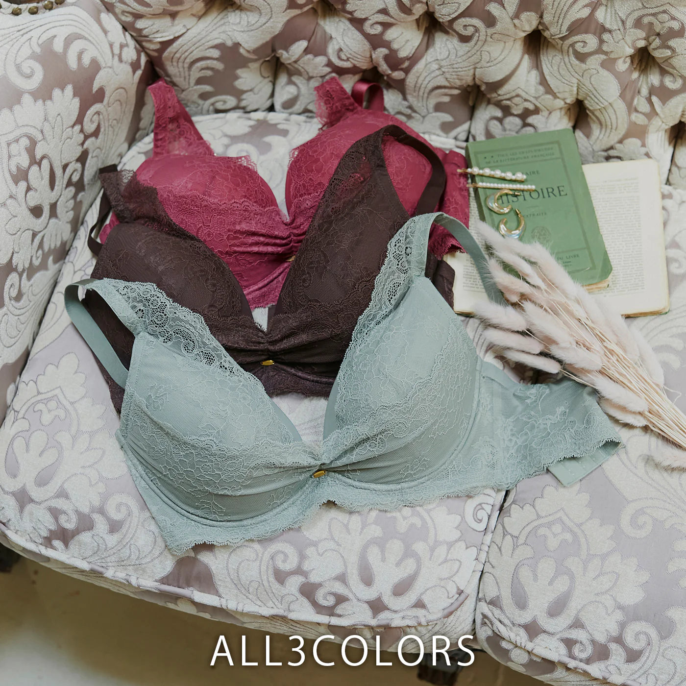 【D90〜G95】デコルリッチブラ(ローズ)_90523-41