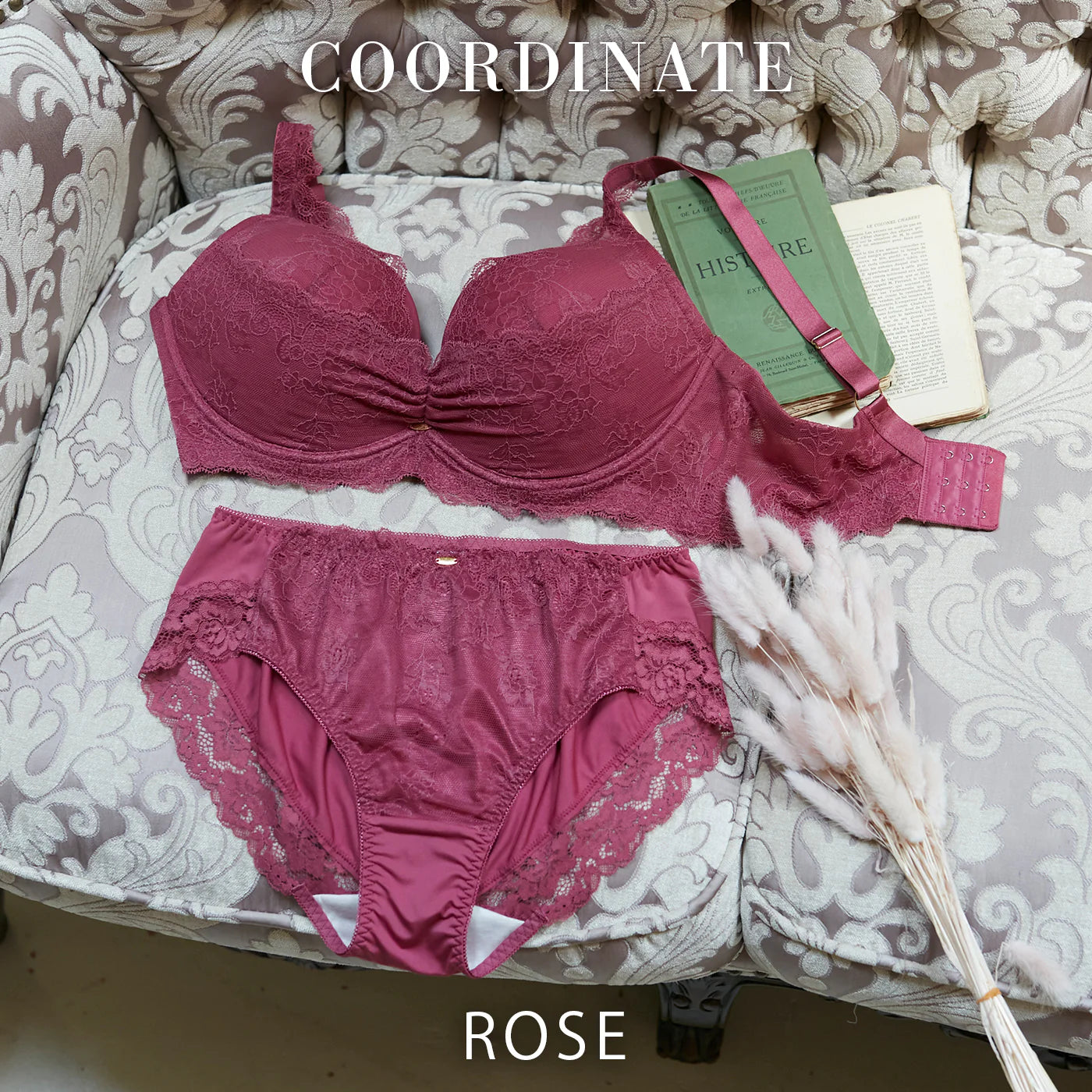 【D90〜G95】デコルリッチブラ(ローズ)_90523-41