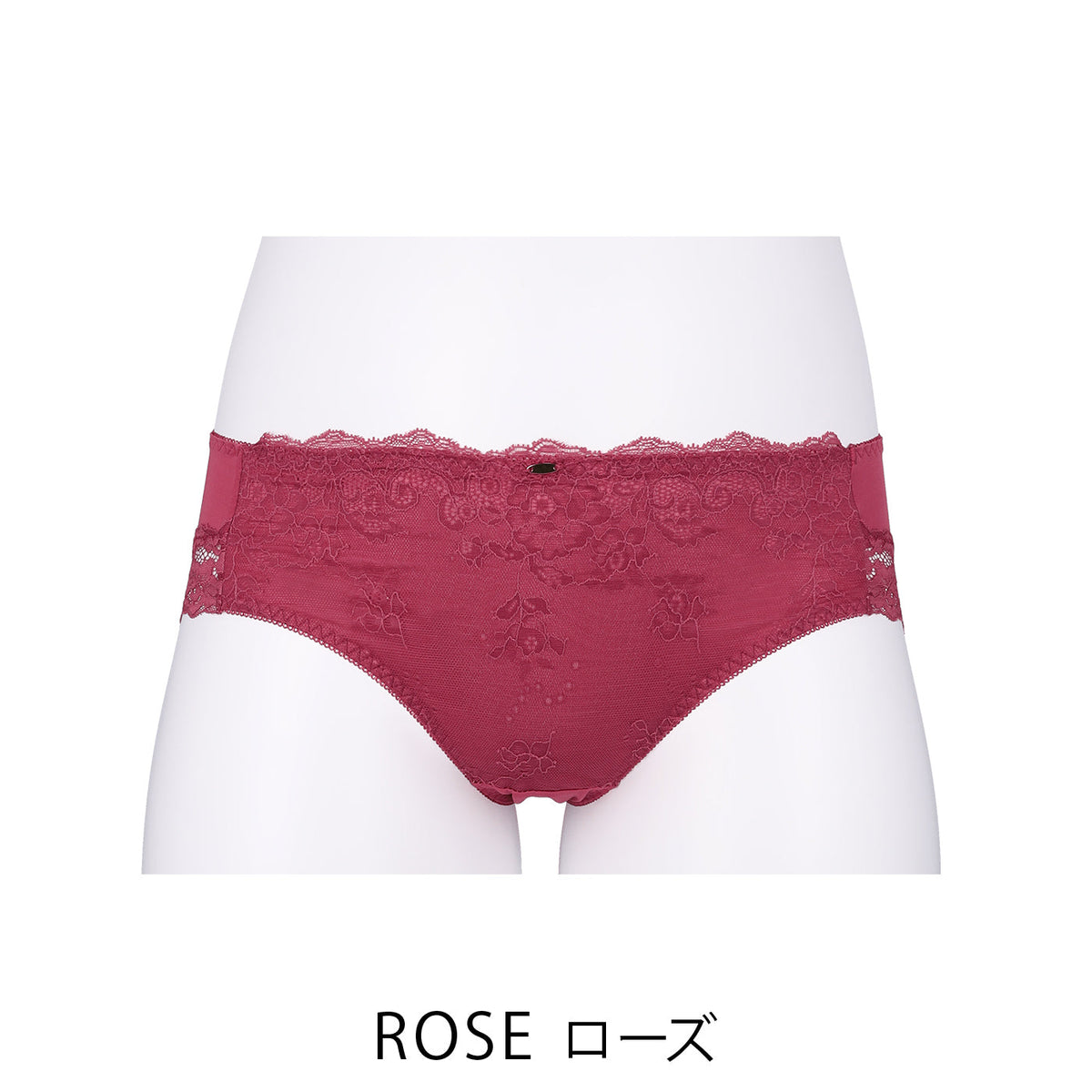 【3L〜5L】デコルリッチブラペアショーツ(ローズ)_90524-41
