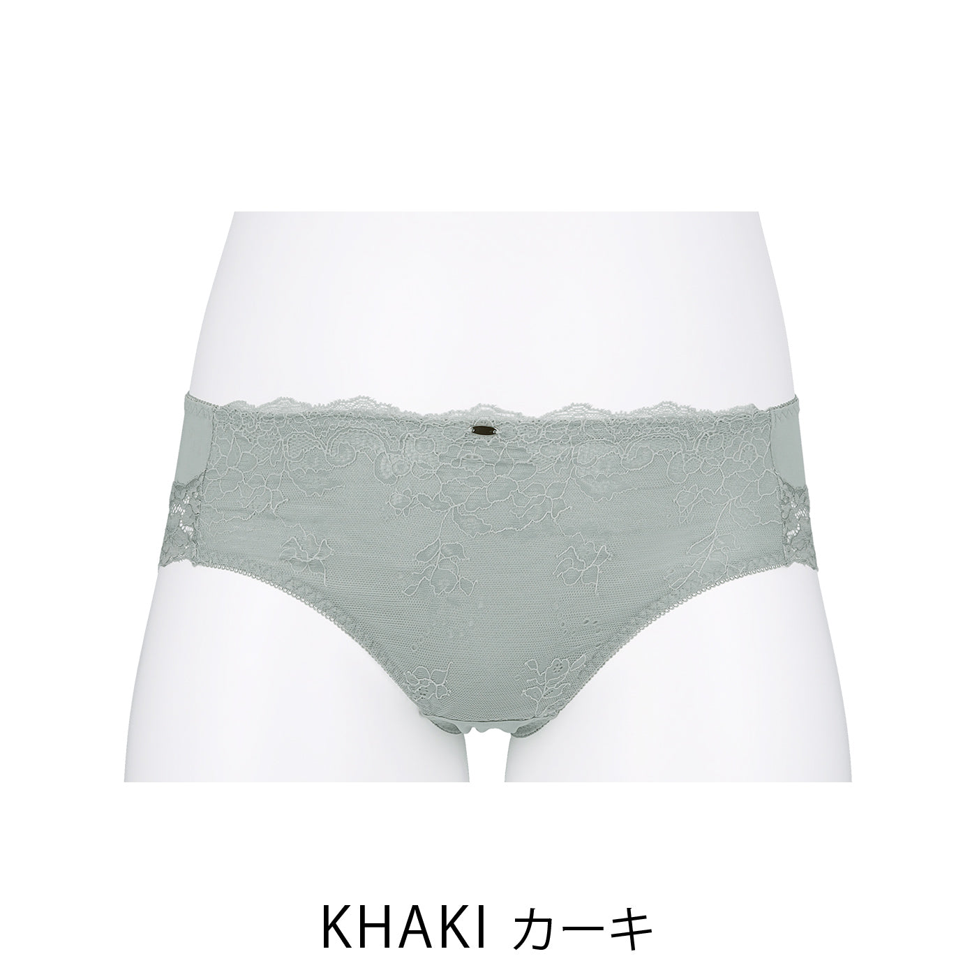 【3L〜5L】デコルリッチブラペアショーツ(カーキ)_90524-23