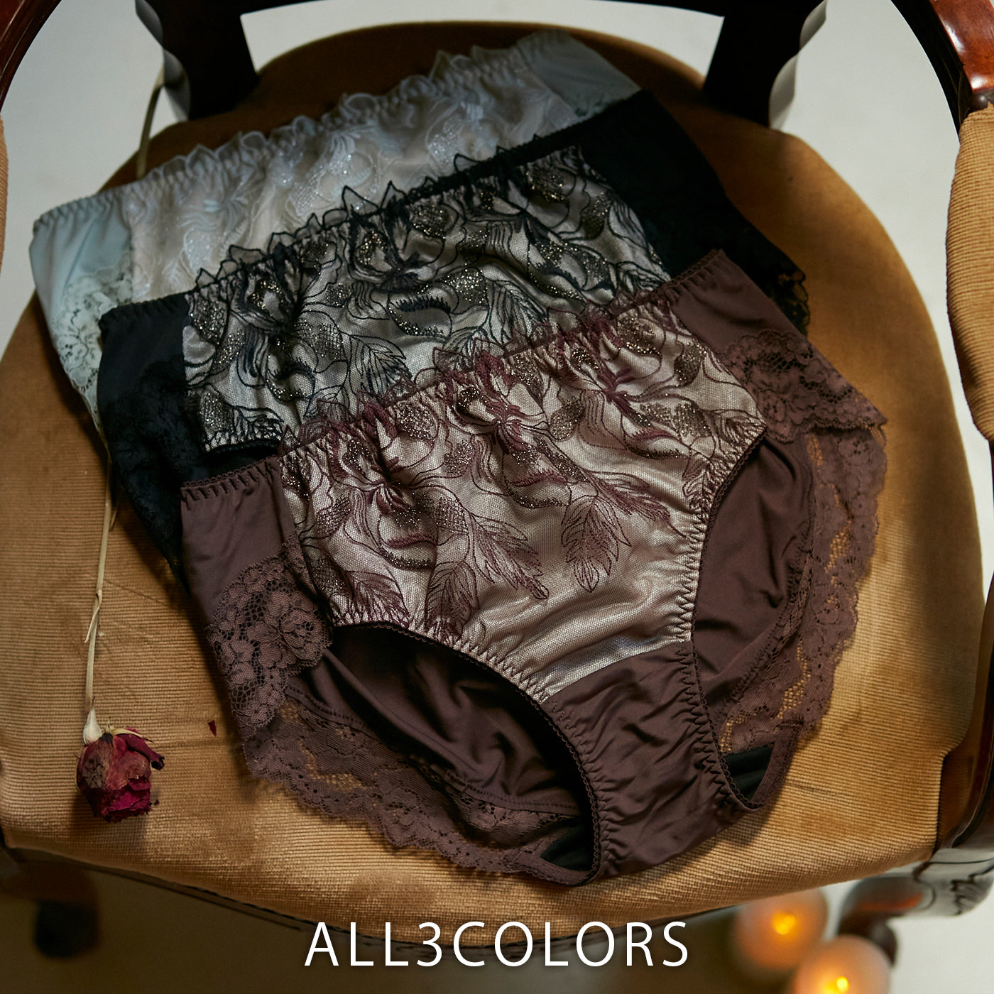 【LL〜10L】しっかりホールド・美胸キーパーペアショーツ(ライトグリーン)_90526-28