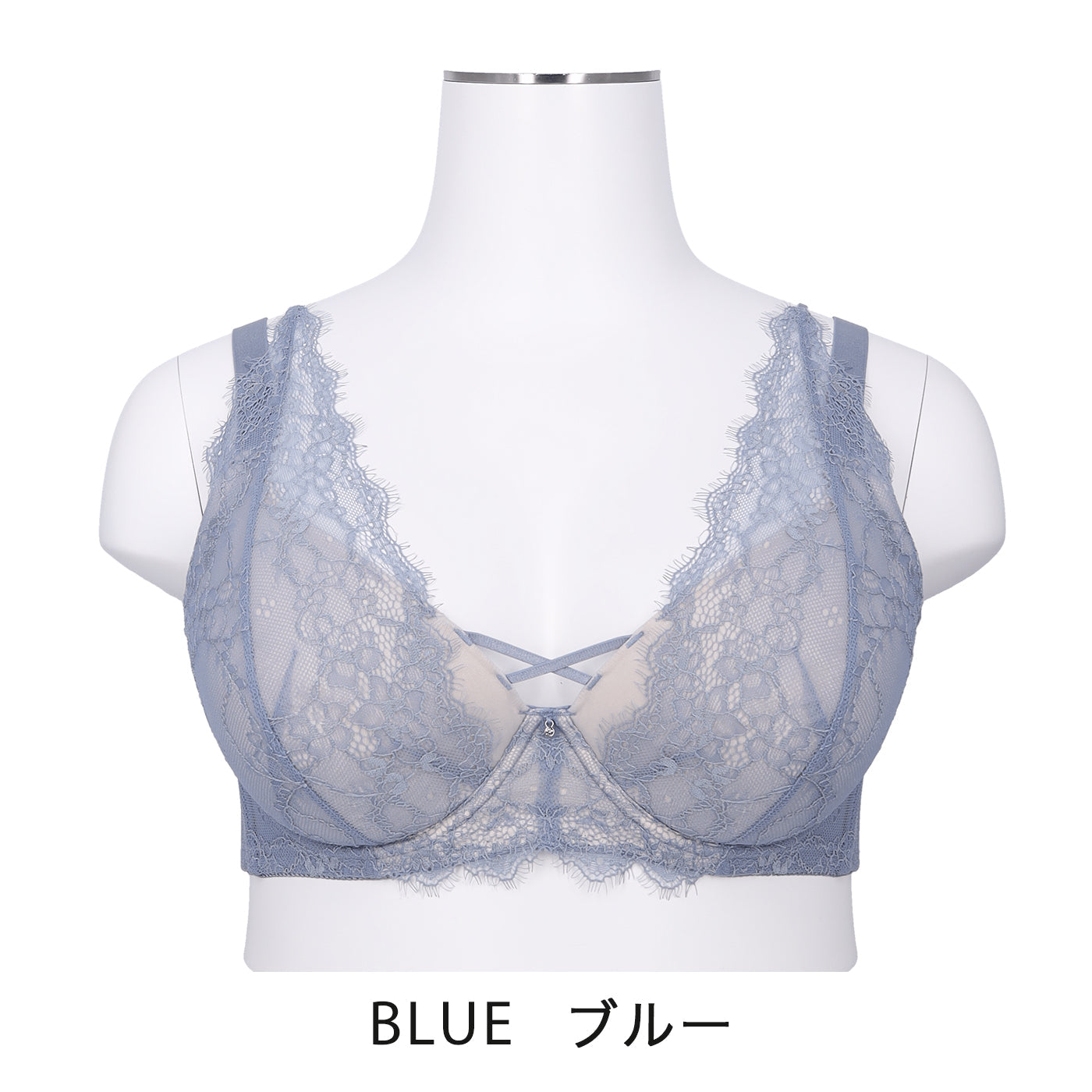 【B80~H105】しっかりホールド・美胸キーパー3/4カップブラ(フルカップタイプ)(ブルー)_90527-33