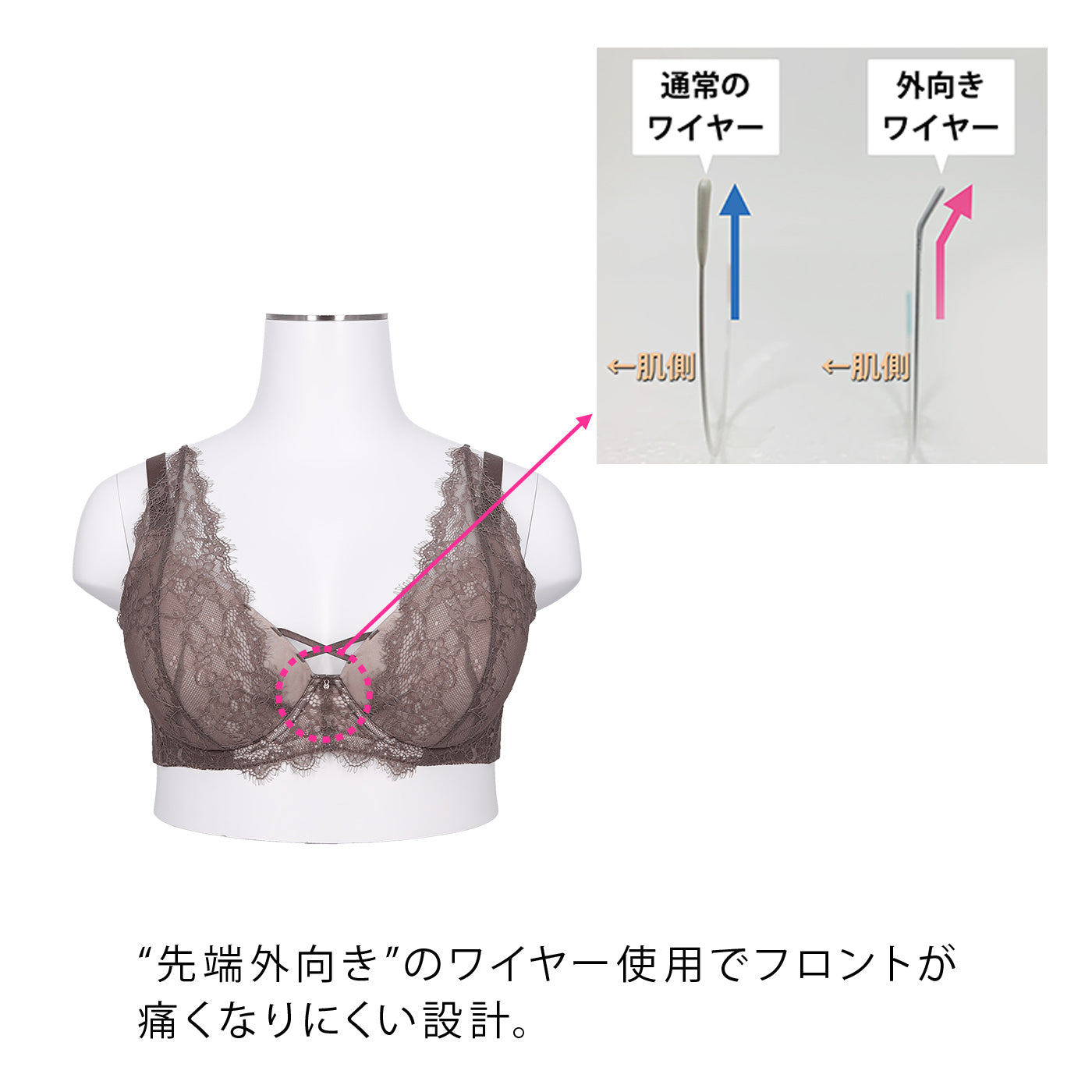【B80~H105】しっかりホールド・美胸キーパー3/4カップブラ(フルカップタイプ)(ブルー)_90527-33