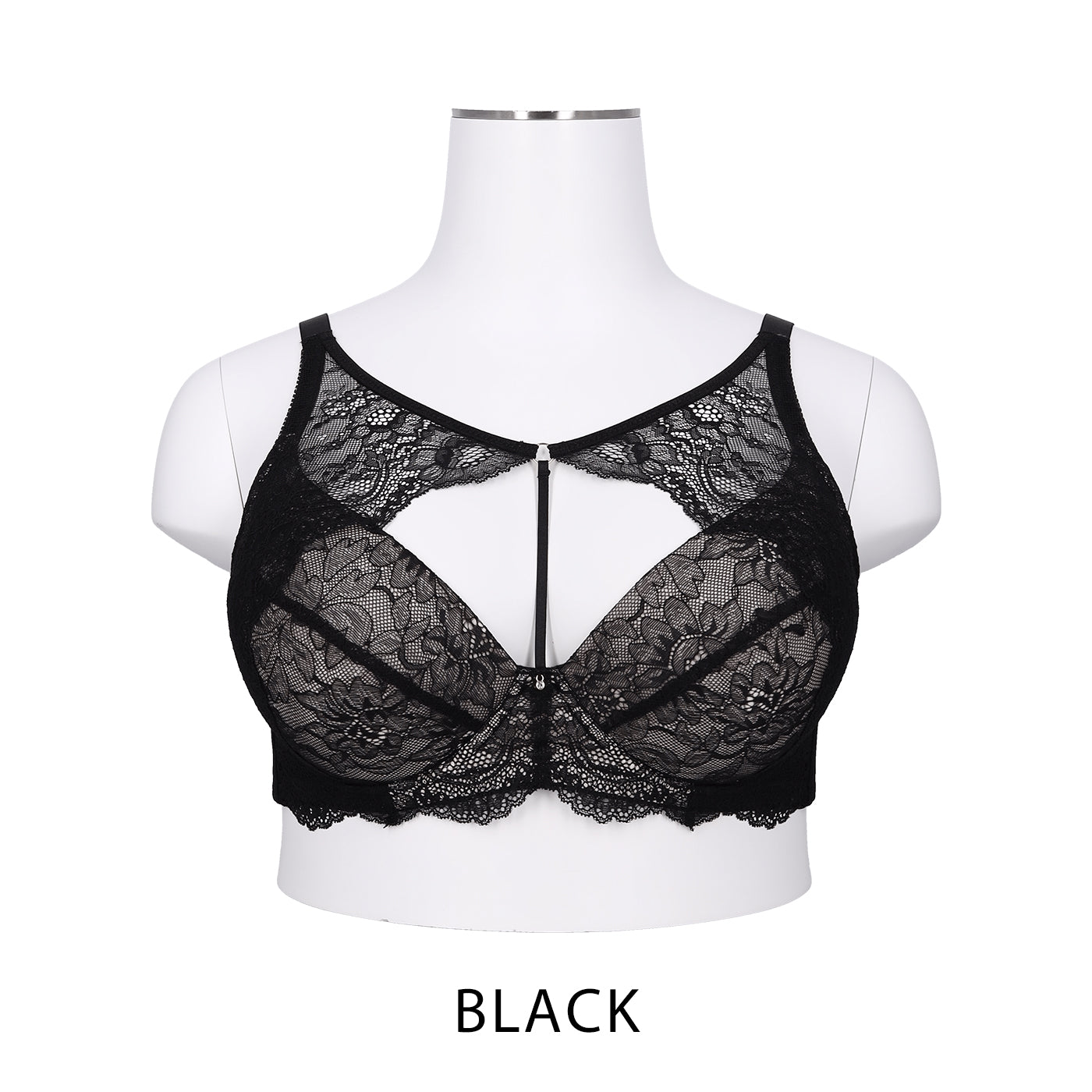 【B80〜H105】しっかりホールド・美胸キーパー3/4カップブラ(ブラック)_90529-51