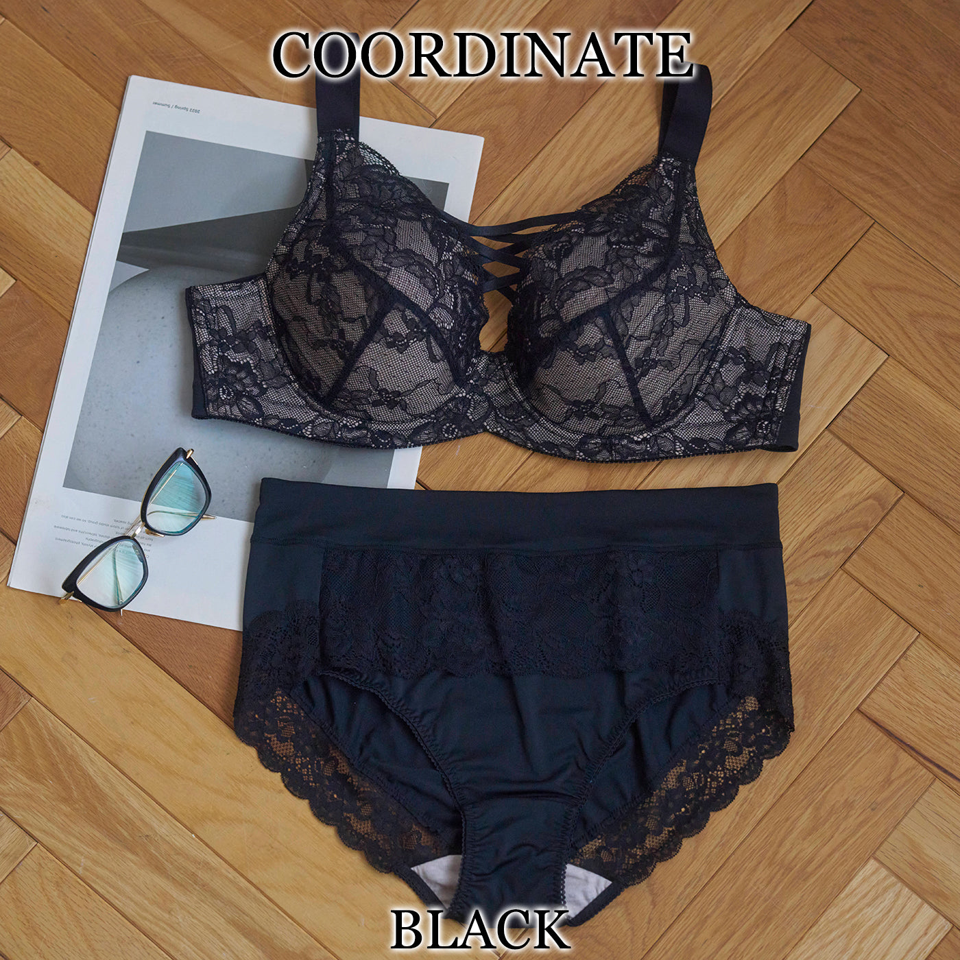 【D~J140まで全65サイズ】美胸キーパーグランリフト フルカップブラ(ブラック)_90553-51