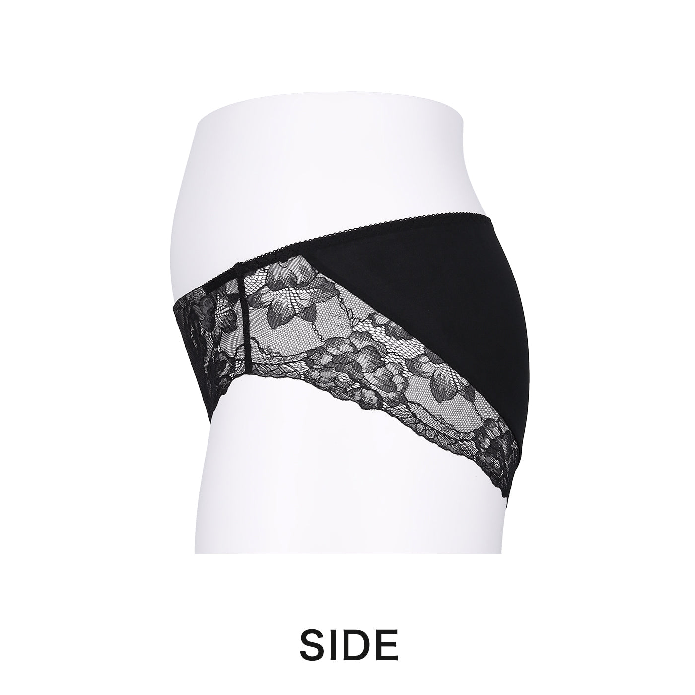 ≪Winter Sale 10%OFF≫【LL~10L】美胸ノンワイヤー+ペアショーツ(ブラック)_90535-51