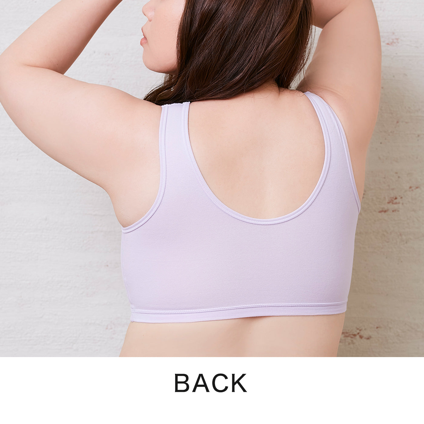 【LL~10L】ハーフトップブラ・おやすみ用(ラベンダー)_90536-40