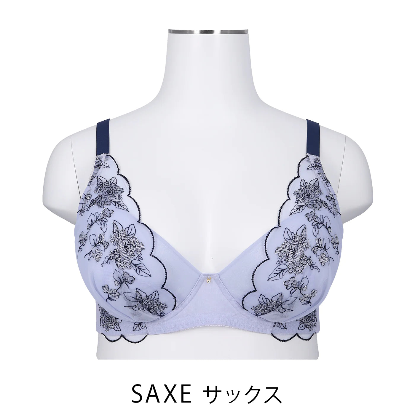 【C85~H105】しっかりホールド・美胸キーパー3/4カップブラ(フルカップタイプ)(サックス)_90546-30