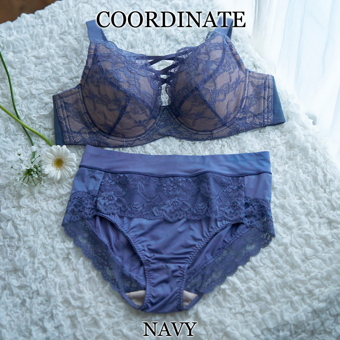 【D〜J140まで全65サイズ】美胸キーパーグランリフト フルカップブラ(ネイビー)_90553-36