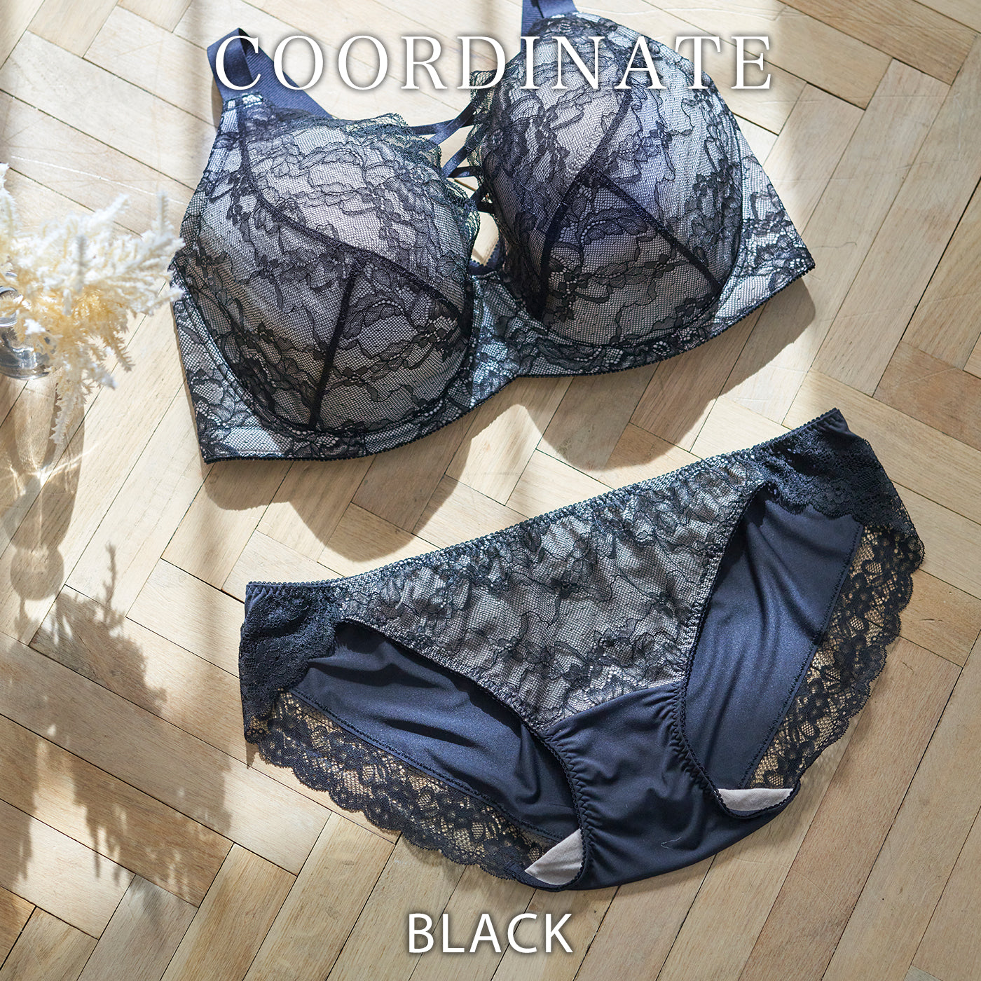【D~J140まで全65サイズ】美胸キーパーグランリフト フルカップブラ(ブラック)_90553-51