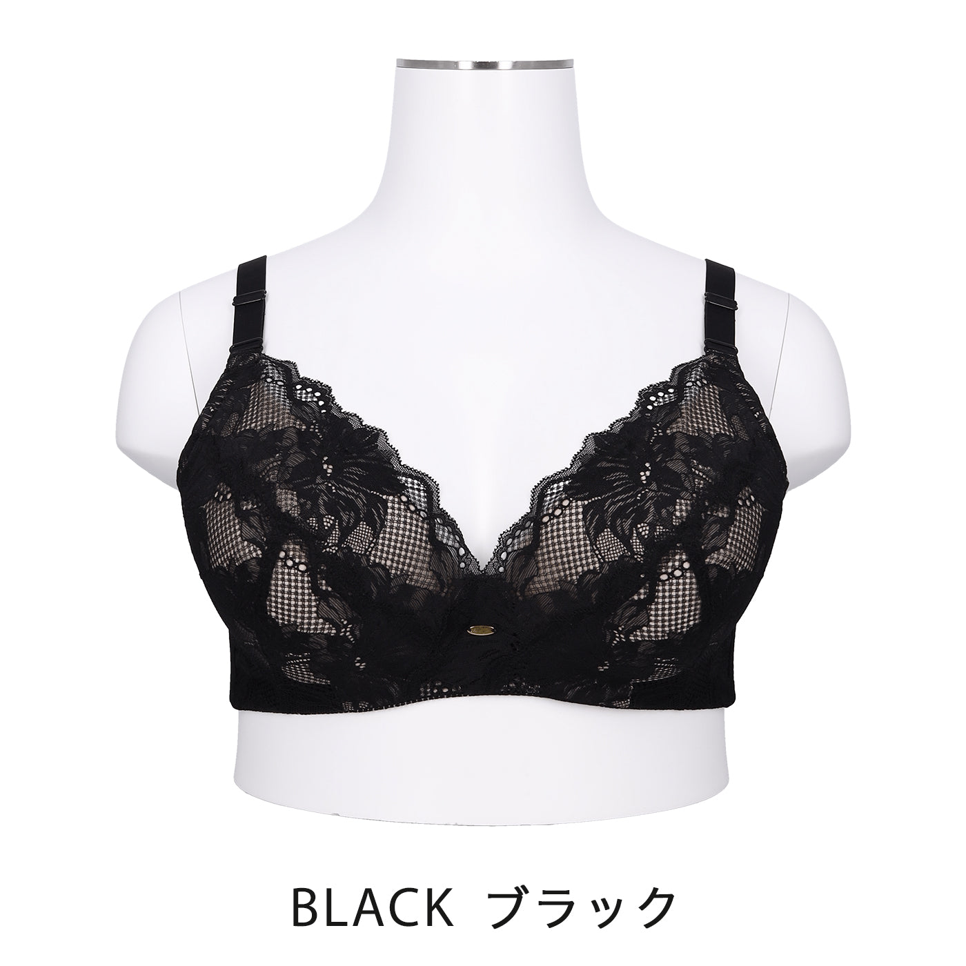 【B80〜H105】しっかりホールド・美胸キーパー3/4カップブラ(ブラック)_90563-51