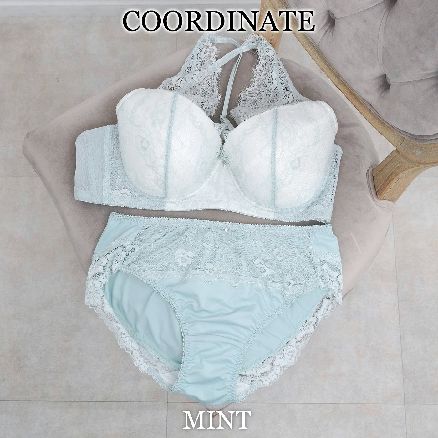 【C85〜H105】しっかりホールド・美胸キーパーフルカップブラ(ミント)_90566-31