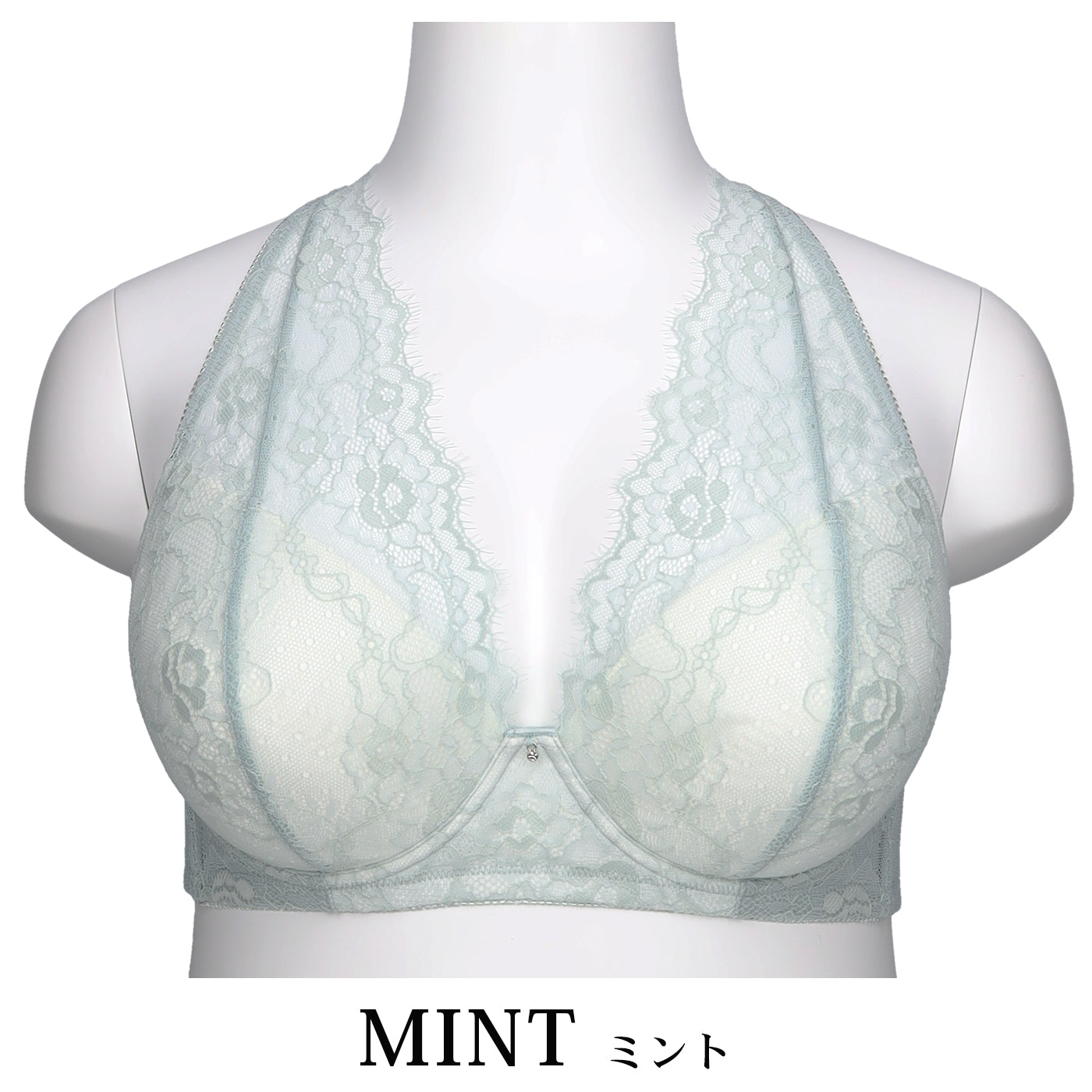 【C85〜H105】しっかりホールド・美胸キーパーフルカップブラ(ミント)_90566-31