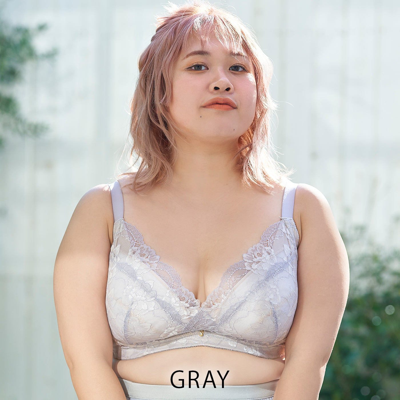 【B80~H105】美胸ノンワイヤー+(グレー)_90577-48