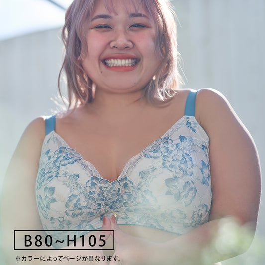 【B80~H105】美胸ノンワイヤー+( アイボリー)_90577-44