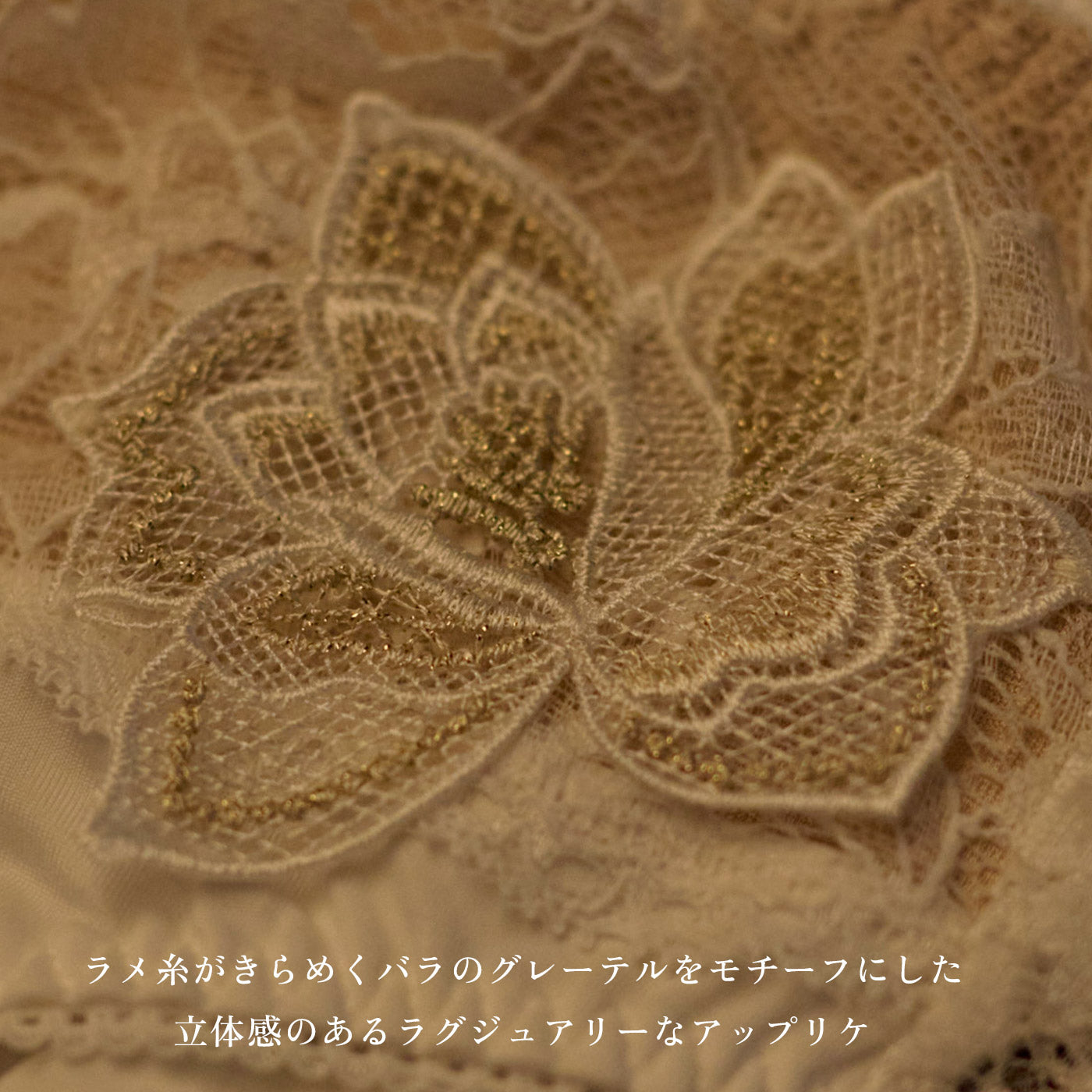 【LL~10L】特別な日ランジェリー・美胸キーパーペアTバックショーツ(オフホワイト)_90594-45