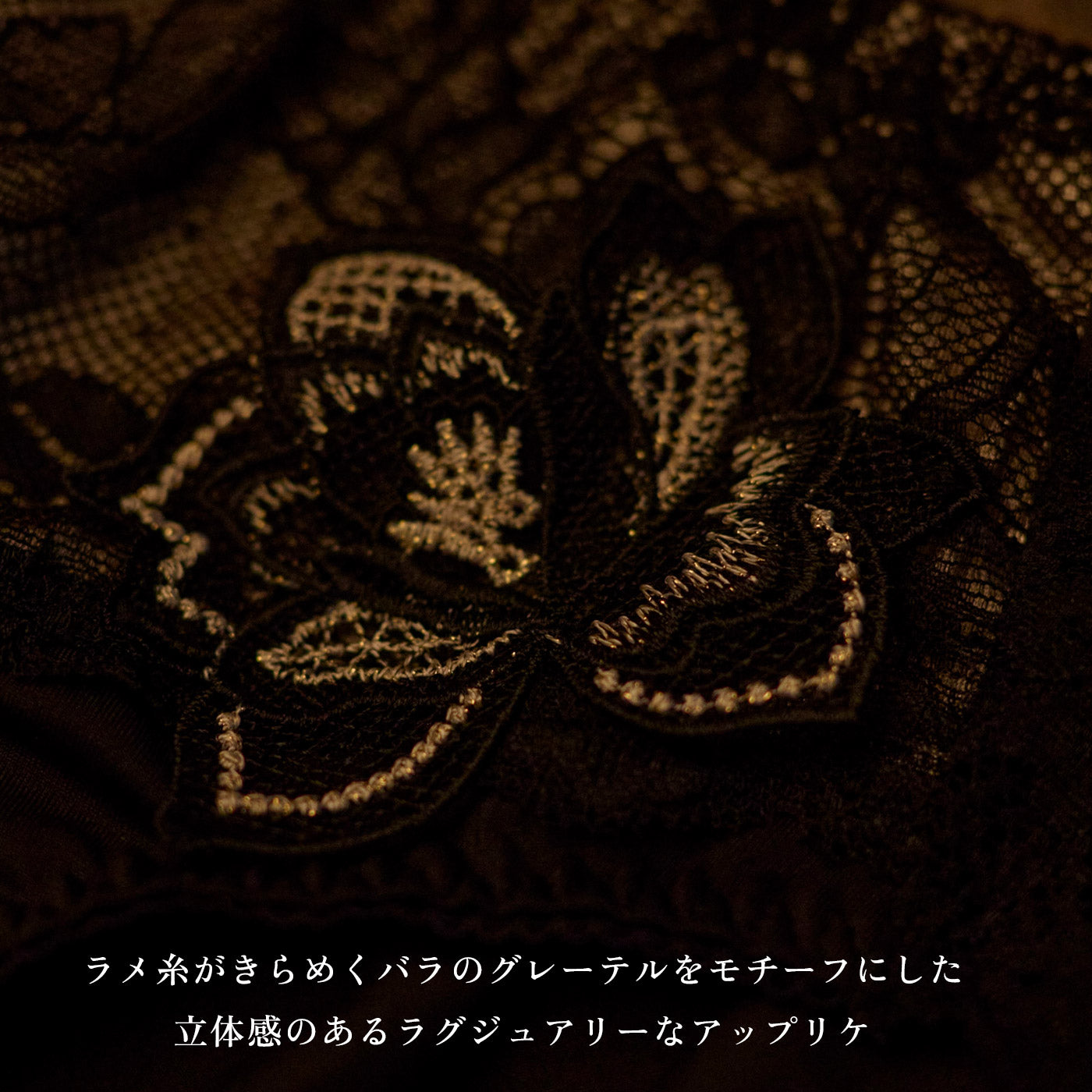 【LL~10L】特別な日ランジェリー・美胸キーパーペアTバックショーツ(ブラック)_90594-51
