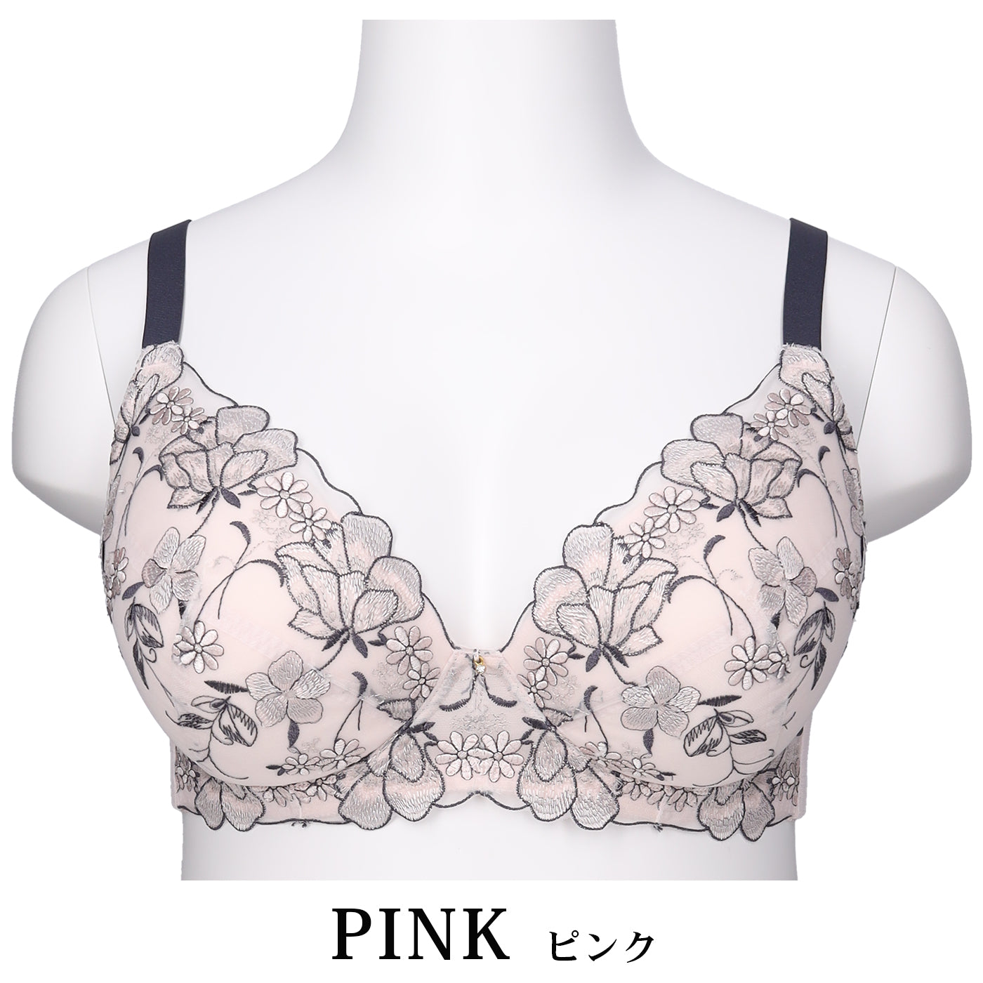 【C85〜H105】しっかりホールド・美胸キーパー3/4カップブラ(ピンク)_90597-42
