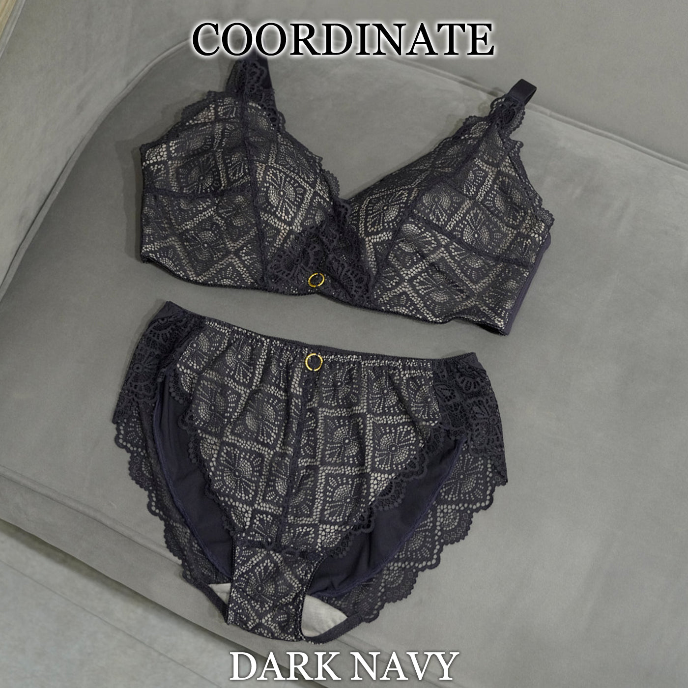 【B80〜H105】美胸ノンワイヤー+(ダークネイビー)_90606-36