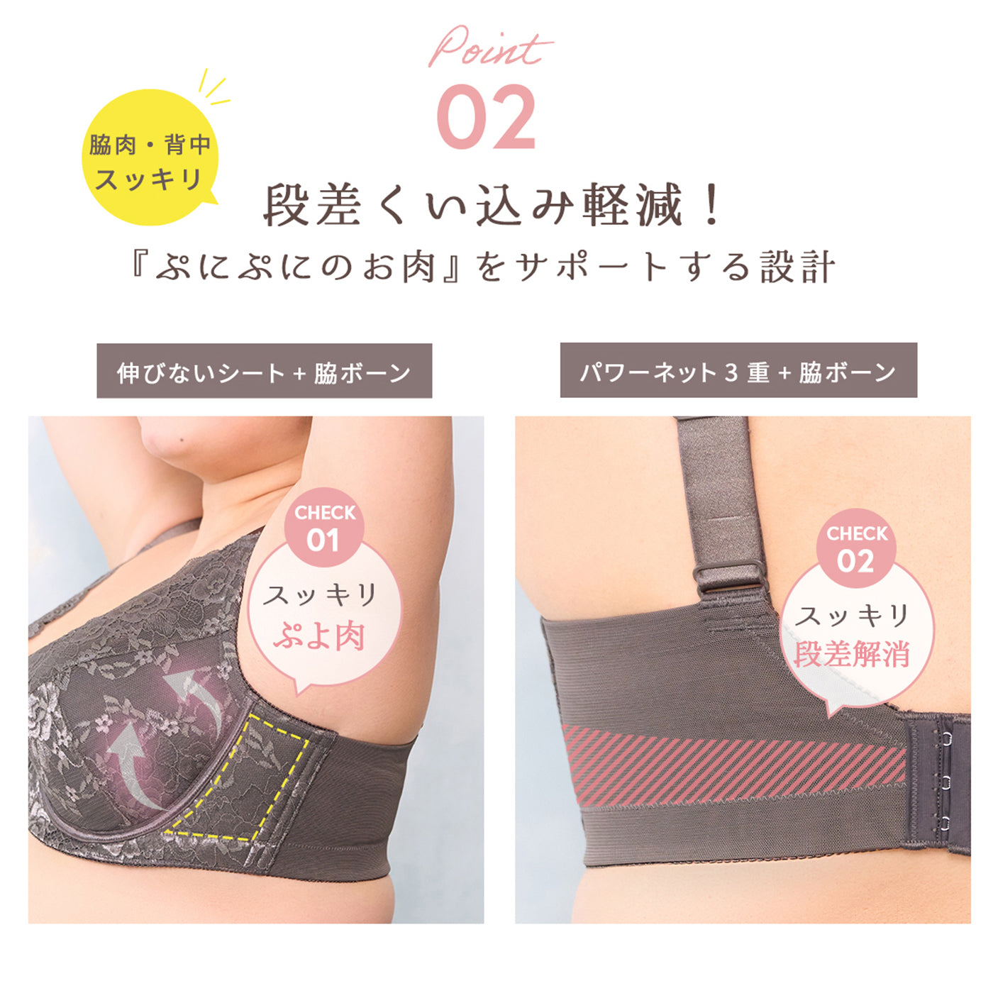 【D90~L140】美胸キーパーグランリフト 3/4カップブラ(サックス)_90622-30