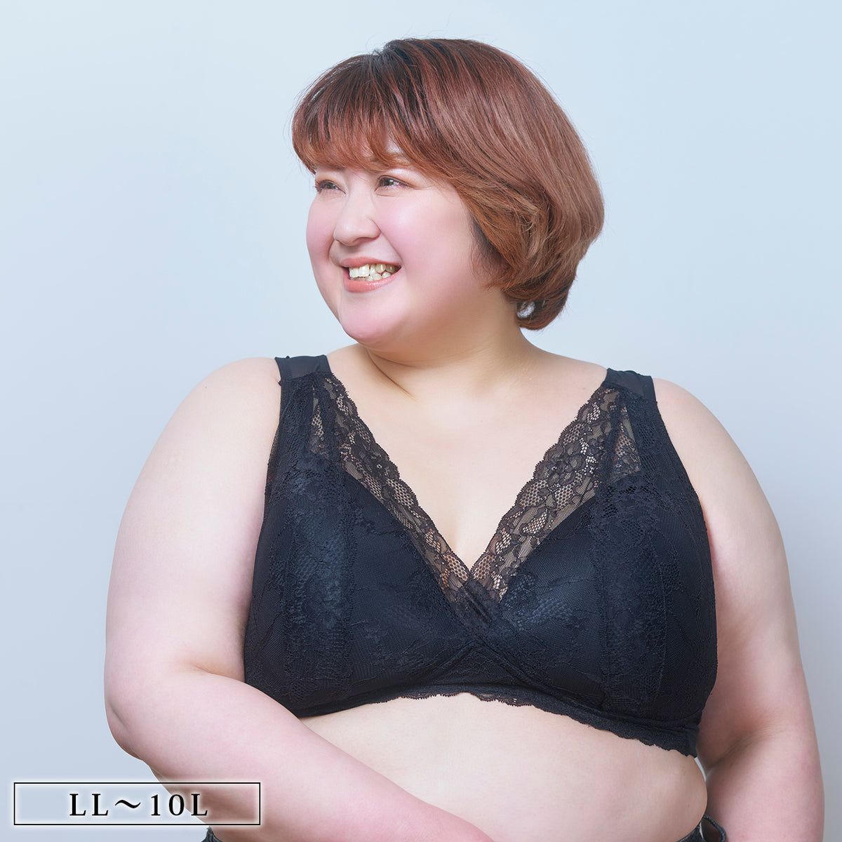 【LL~10L】猫背サポートブラ(ブラック)_90626-51