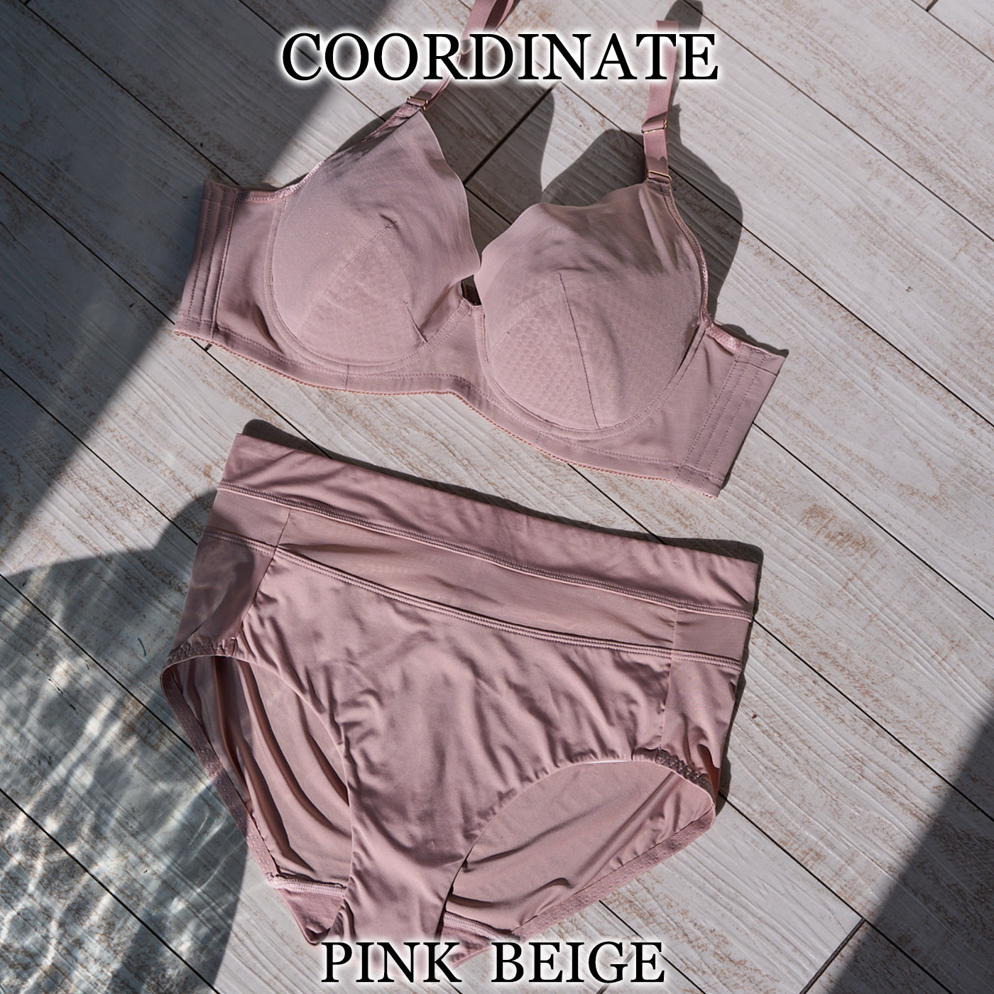 【C85~H105】Zero Fit Cool しっかりホールド・美胸キーパー3/4カップブラ(ベージュ)_90627-54