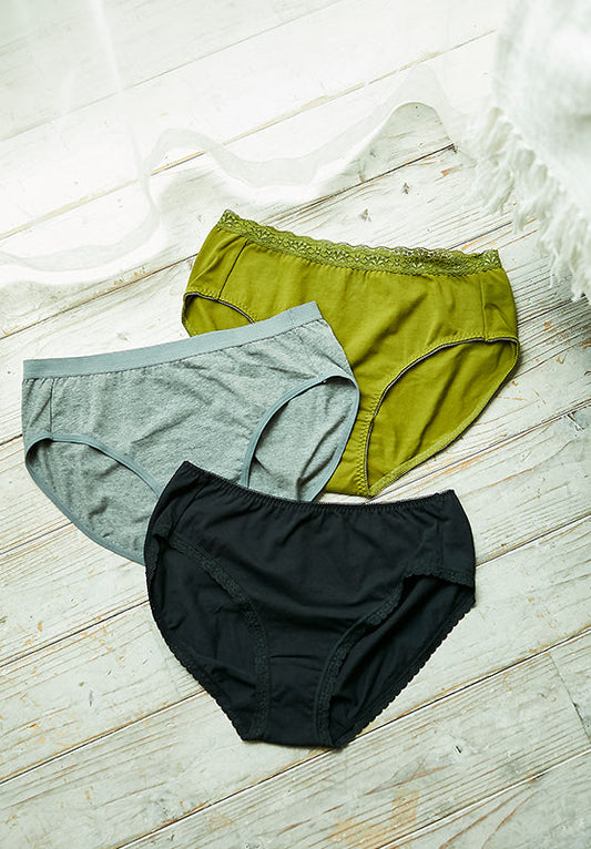 【3L〜5L】無地3枚組ショーツセット_40182